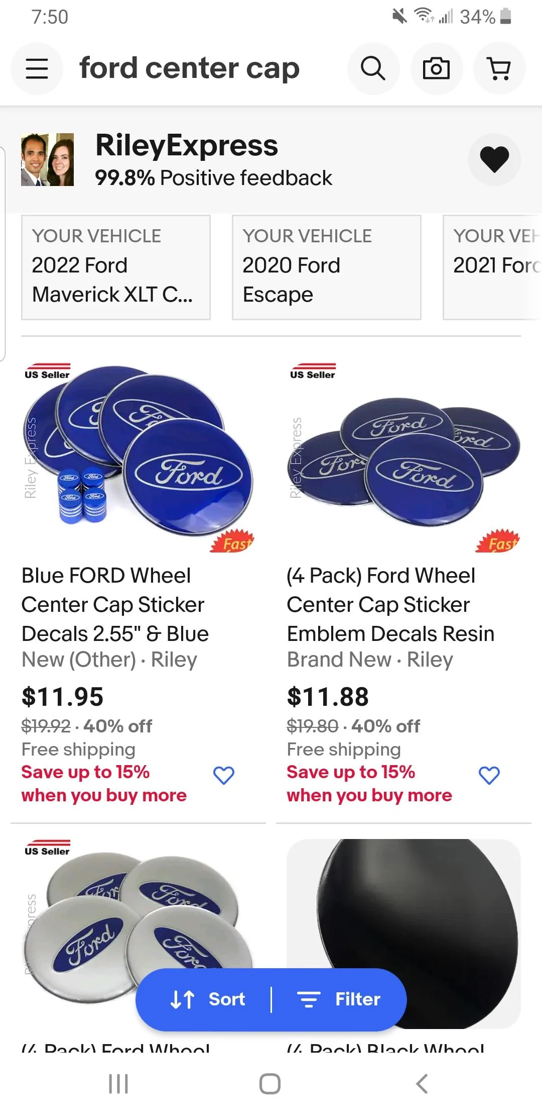 Ford Maverick Maverick accessories, mods, how-to's on my Maverick Screenshot_20221227-075005_eBay