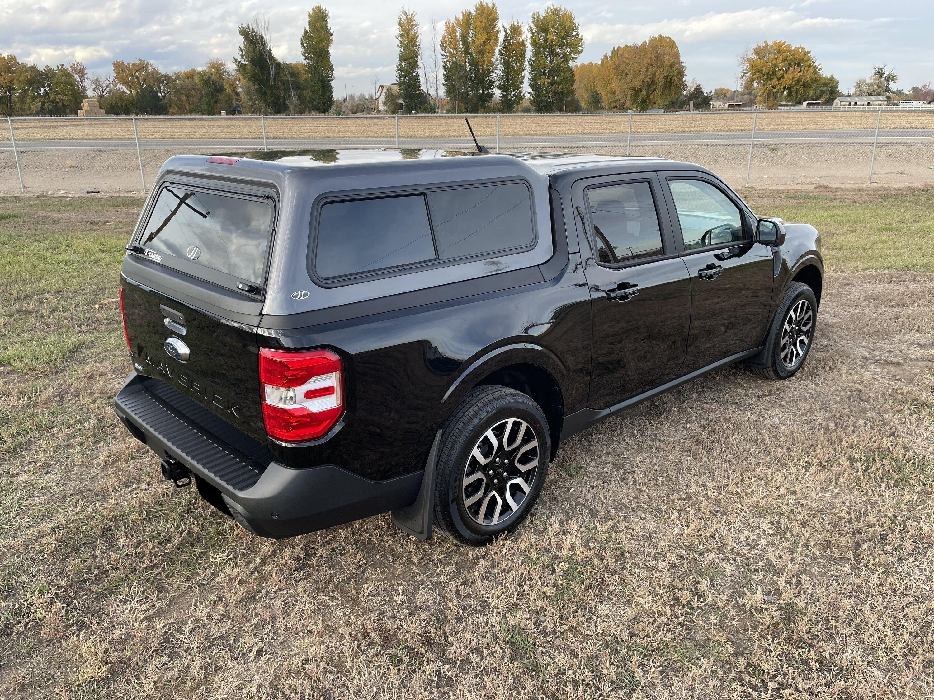 Ford Maverick Love My Jason Mid-rise FH Topper FORD MAVERICK SHADOW BLACK CARBONIZED GREY JASON TREK FIBERGLASS TOPPER S-CARGO TRUCK CAPS LOV...JPG