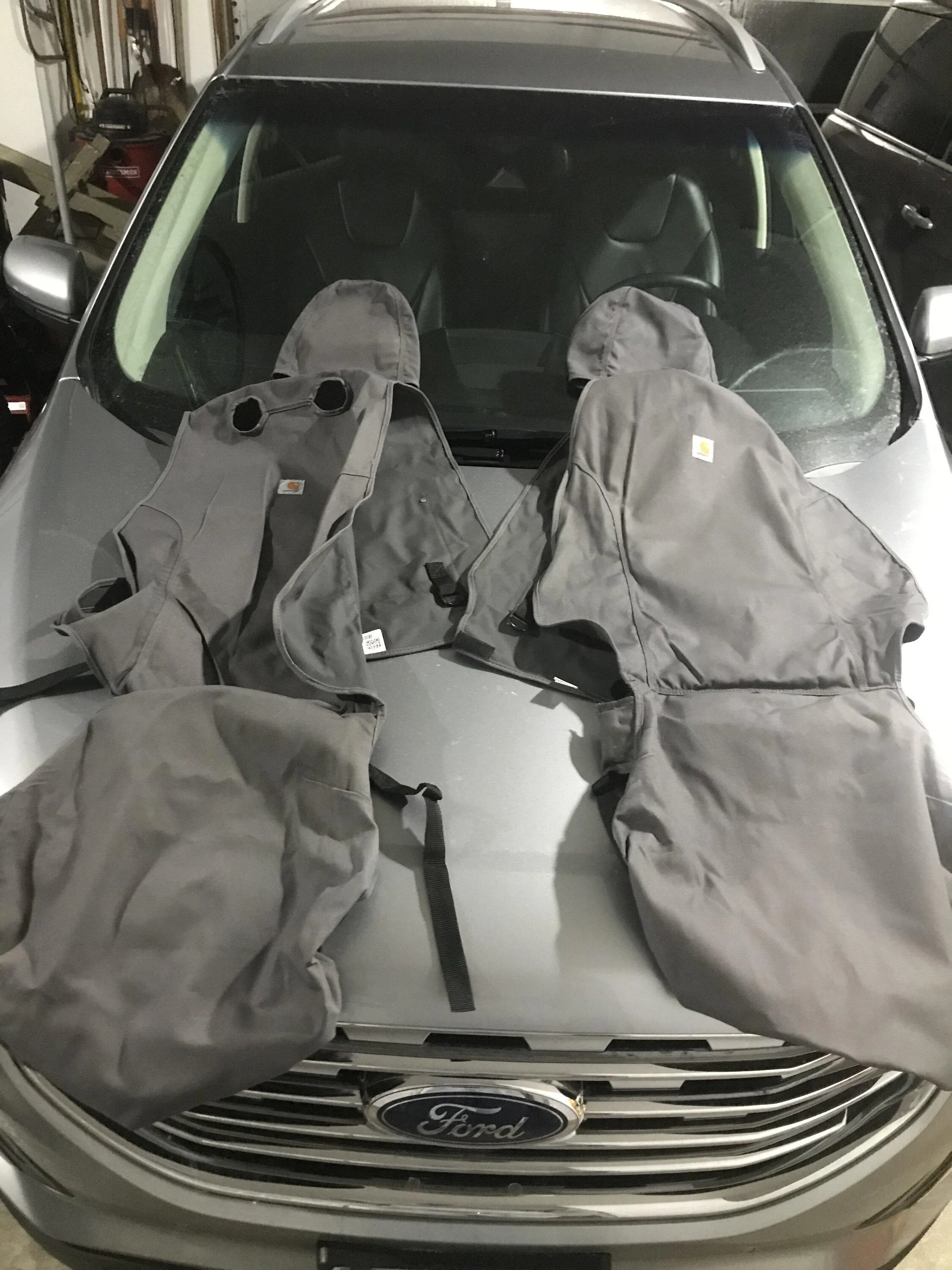 Ford Maverick Carhartt Gravel gray seat covers. Fronts only-used 40E752EB-C116-4B87-834C-2755279618A3
