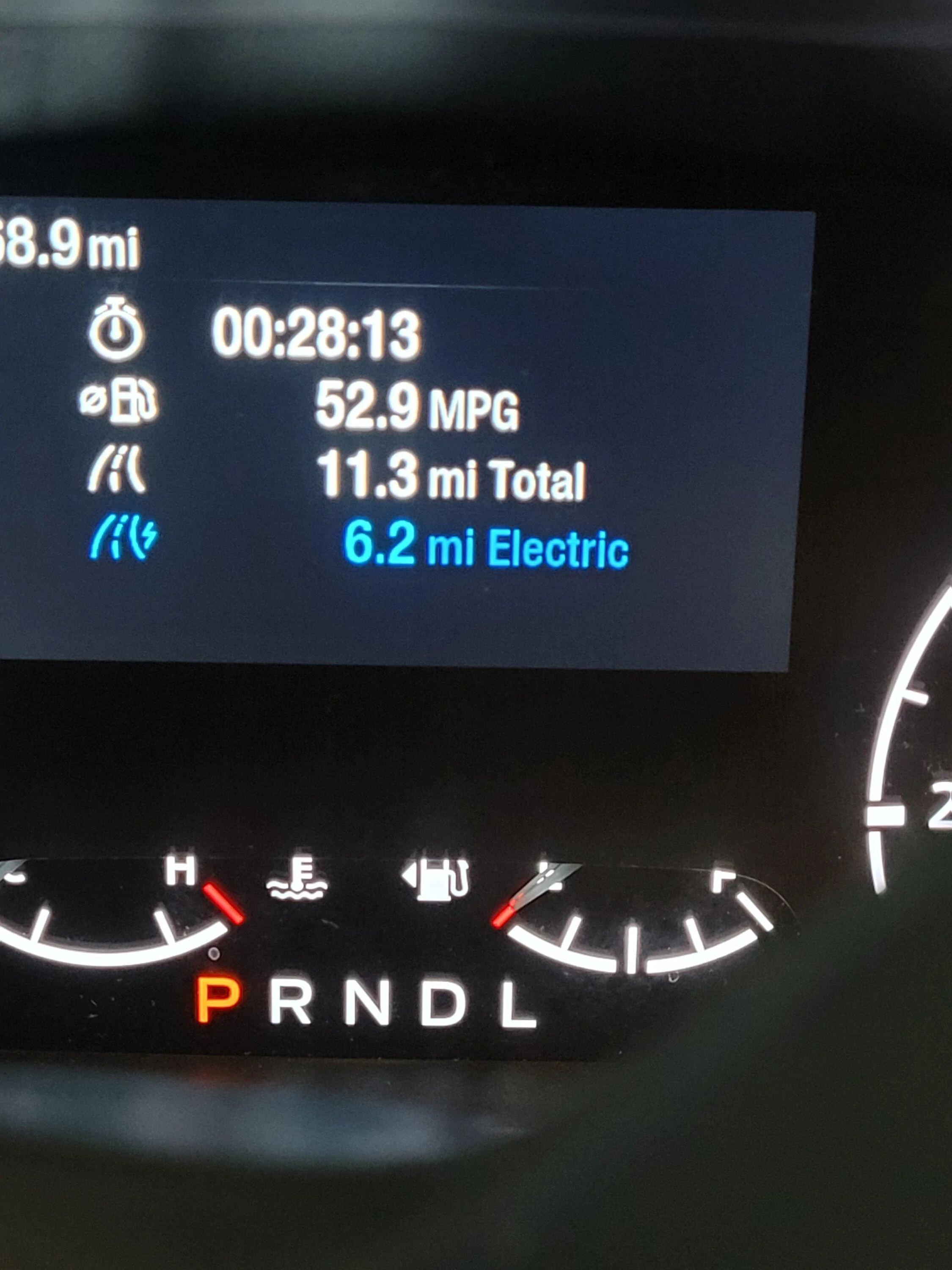 Ford Maverick Hypermiling Challenge for 2.5L Hybrid 20221227_172922