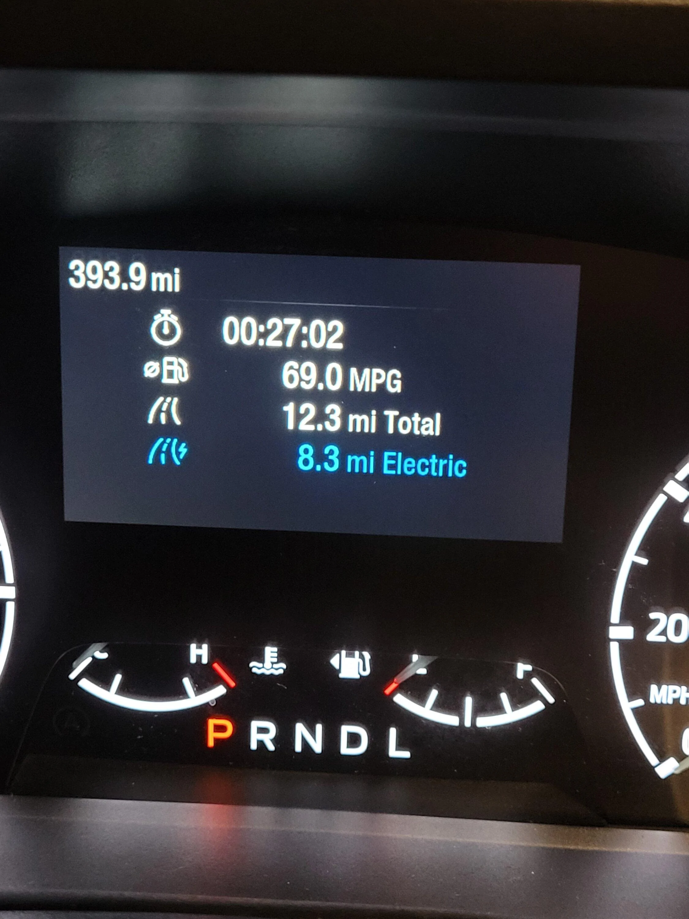 Ford Maverick Hypermiling Challenge for 2.5L Hybrid 20221228_172432