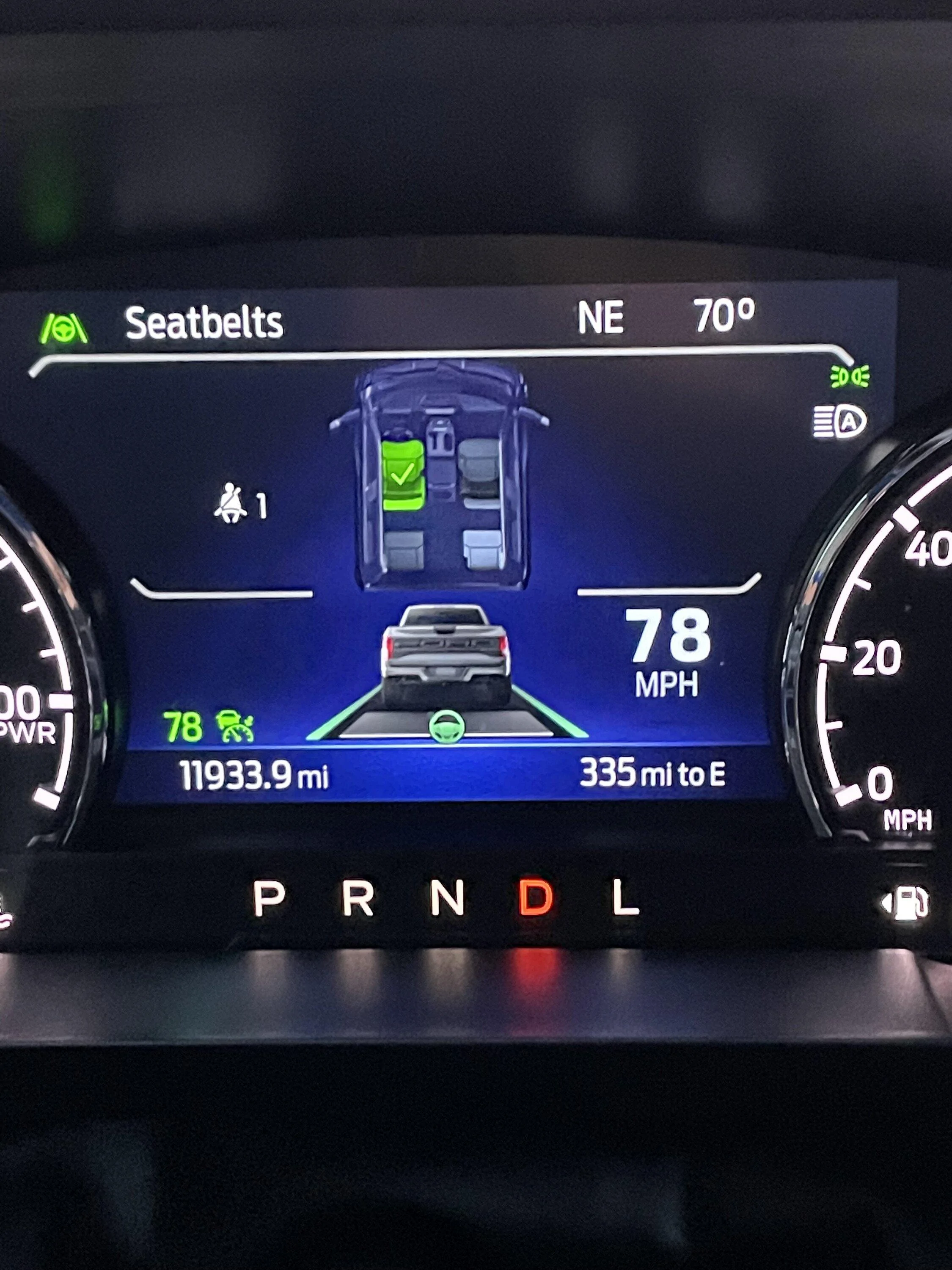 Ford Maverick Seatbelt Reminder Error IMG_0751