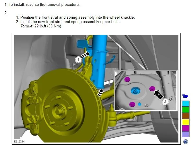 Ford Maverick Ford suspension related torque specs Frnt strut top hat torque specs