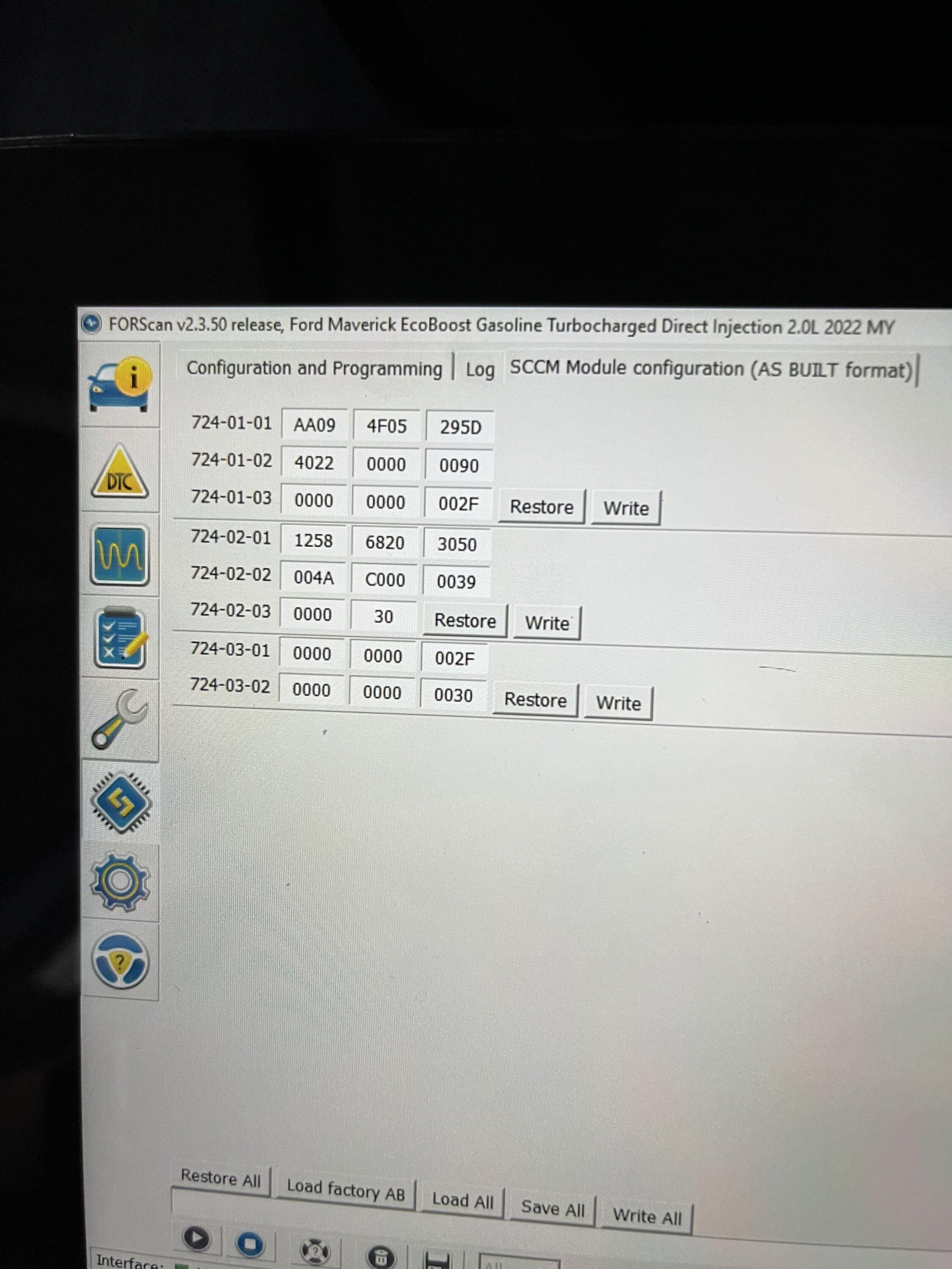 Ford Maverick XL Cruise Control enable failed FDB55AAE-B6BC-486A-B40C-481F523905D3