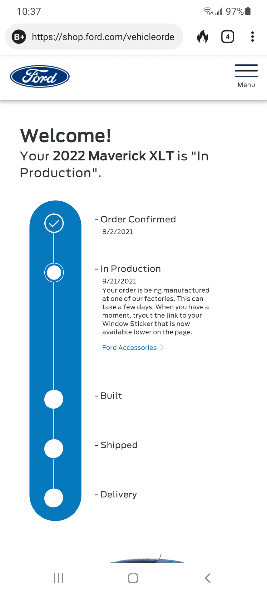 Ford Maverick Deciphering “in production” status Screenshot_20210925-103704_DuckDuckGo