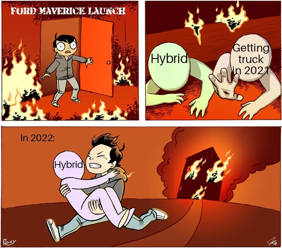 Ford Maverick Maverick Memes -  fun diversion while we wait [ ** NO POLITICS ** ] You Can Only Save One From Fire 26092021064321
