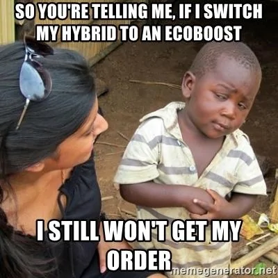 Ford Maverick Maverick Memes -  fun diversion while we wait [ ** NO POLITICS ** ] so-youre-telling-me-if-i-switch-my-hybrid-to-an-ecoboost-i-still-wont-get-my-order