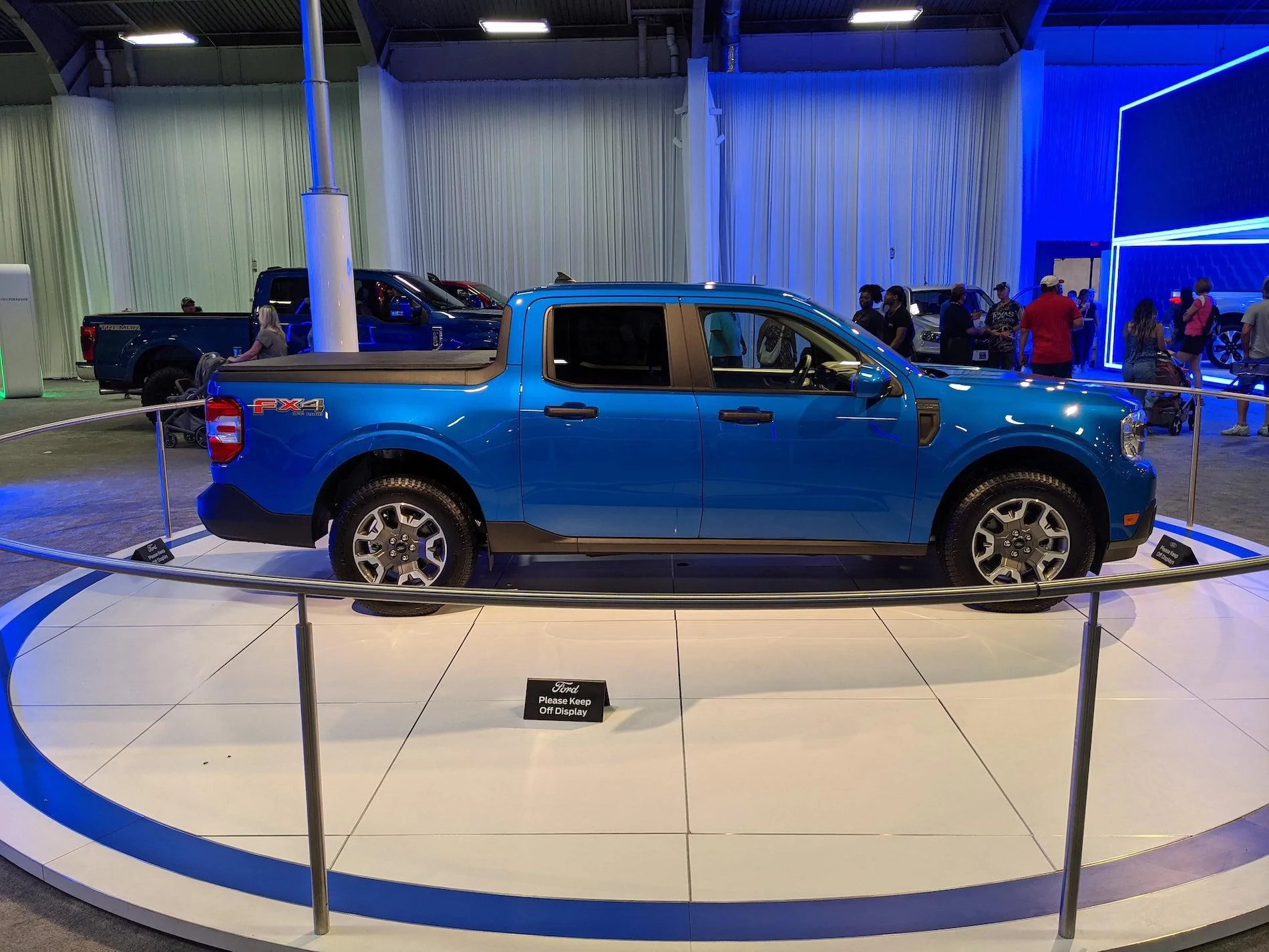 Ford Maverick TX State Fair Auto Show Velocity Blue Maverick Texas State Fair Auto Show 8