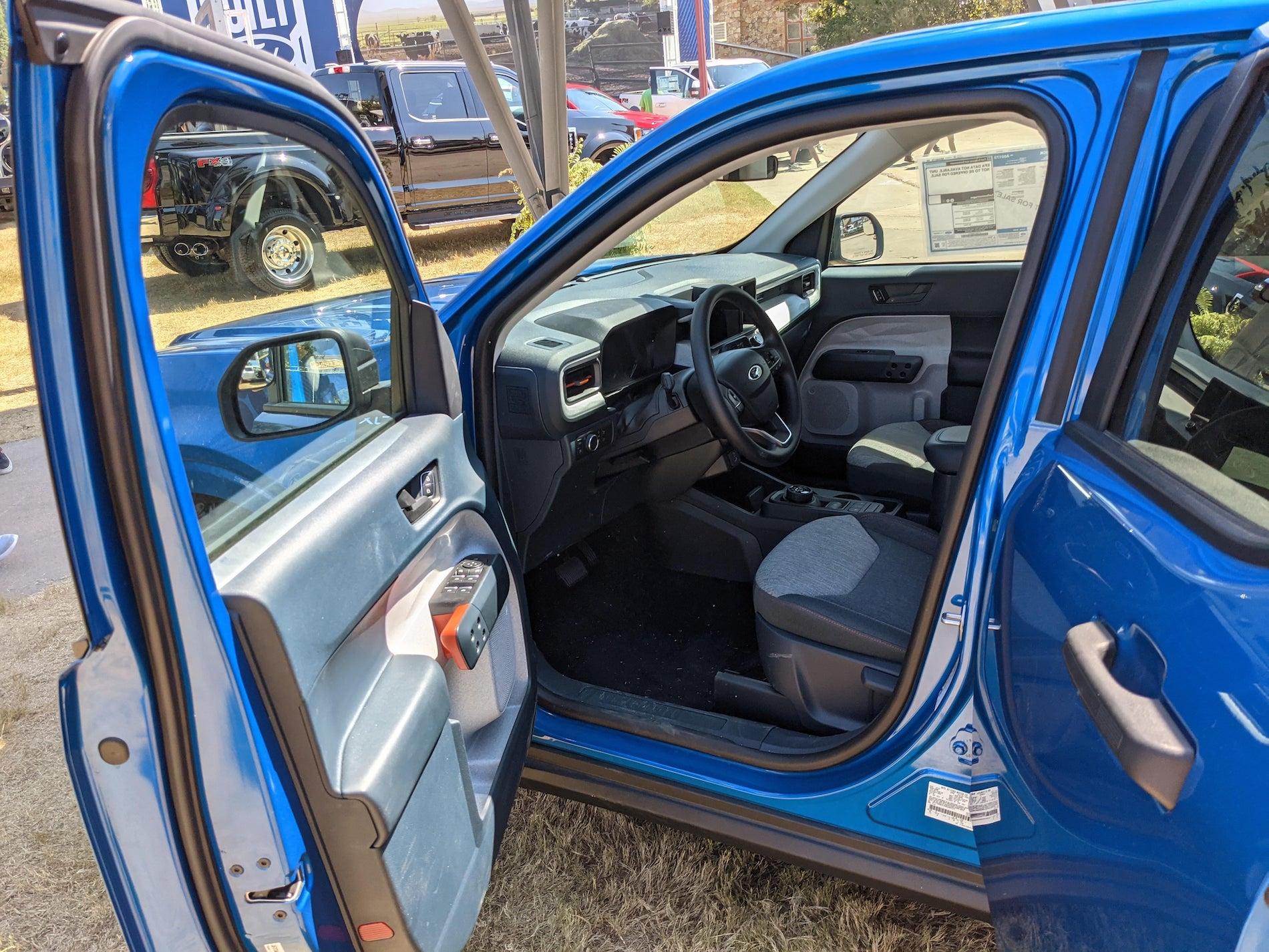 Ford Maverick TX State Fair Auto Show Velocity Blue Maverick Texas State Fair Auto Show 3