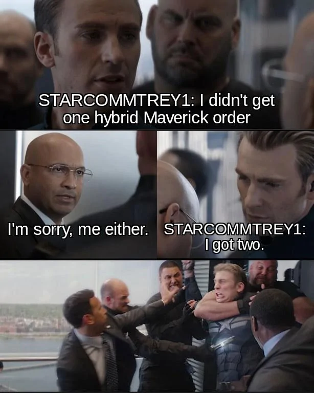 Ford Maverick Maverick Memes -  fun diversion while we wait [ ** NO POLITICS ** ] Captain America Elevator Fight Dad Joke 27092021185414