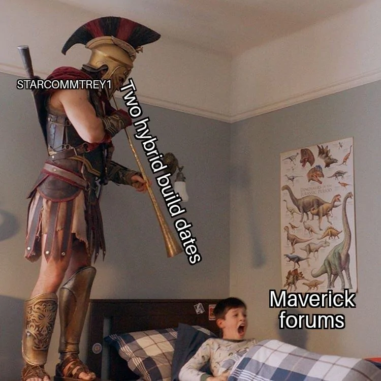 Ford Maverick Maverick Memes -  fun diversion while we wait [ ** NO POLITICS ** ] Spartan Soldier Alarm Clock 27092021191658