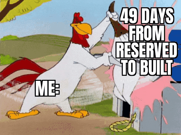 Ford Maverick 49 days from reserved to built. Can you beat that? GifMeme17351028092021