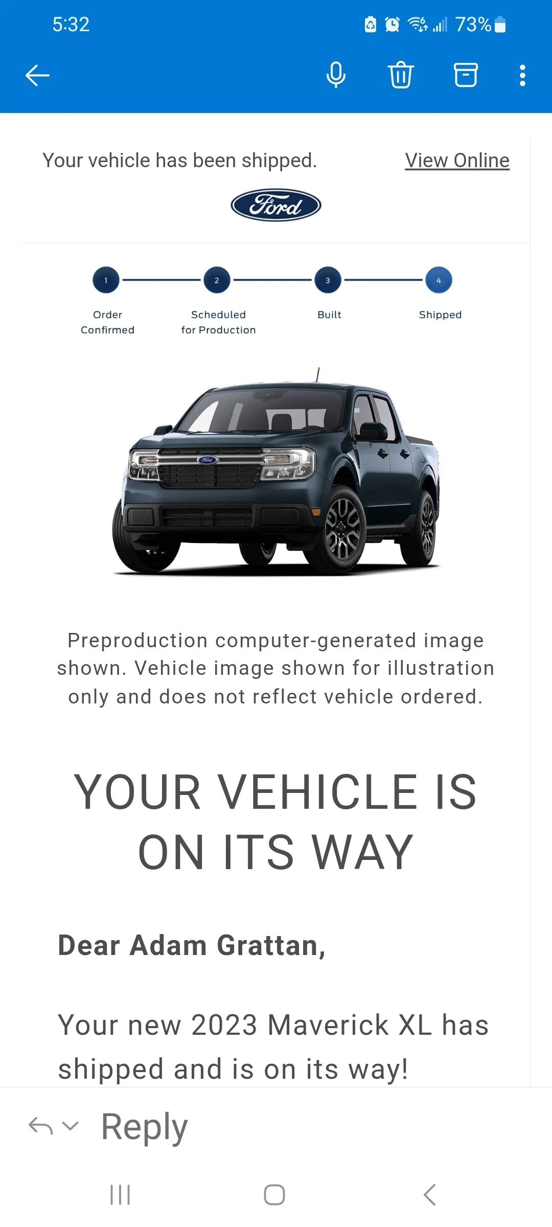 Ford Maverick October Hybrid Orders United Screenshot_20221231_173256_Outlook