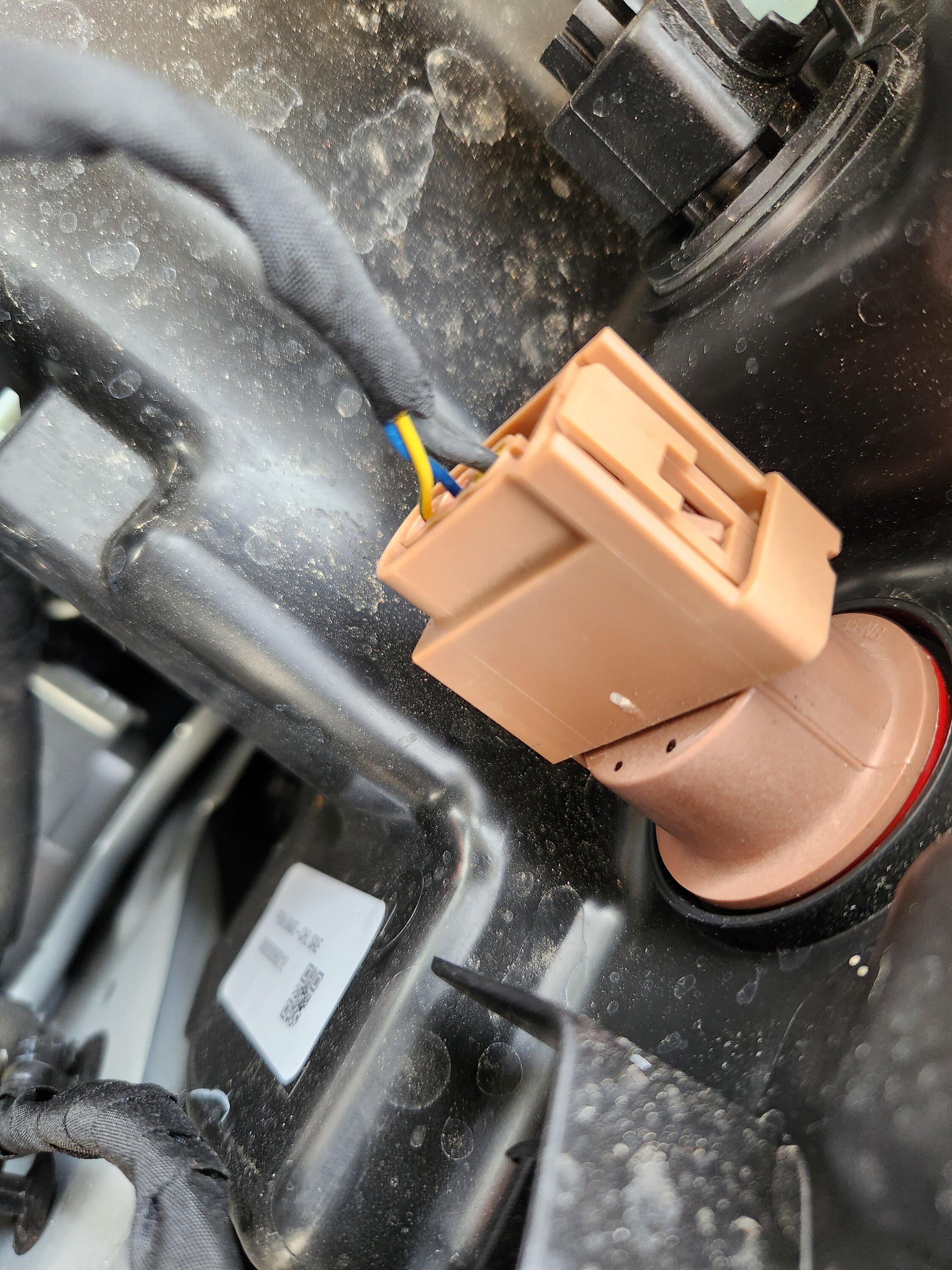 Ford Maverick Front turn signal pinout at lamp connectors 20230101_162807