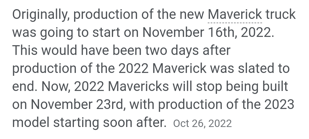 Ford Maverick The LAST "First Edition" Maverick Screenshot_20230103-141912~2