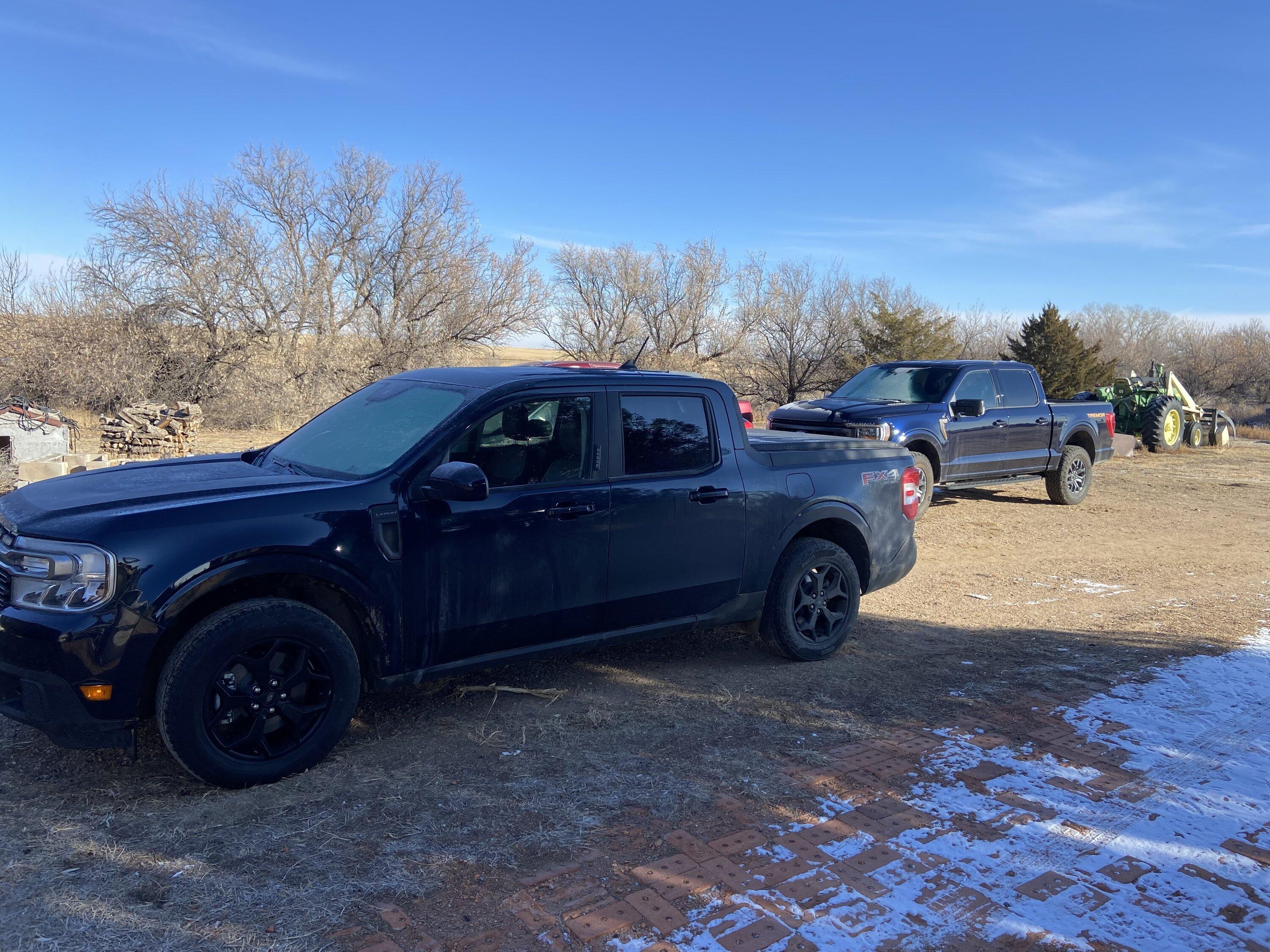 Ford Maverick Blue Fords Tremor versus maverick