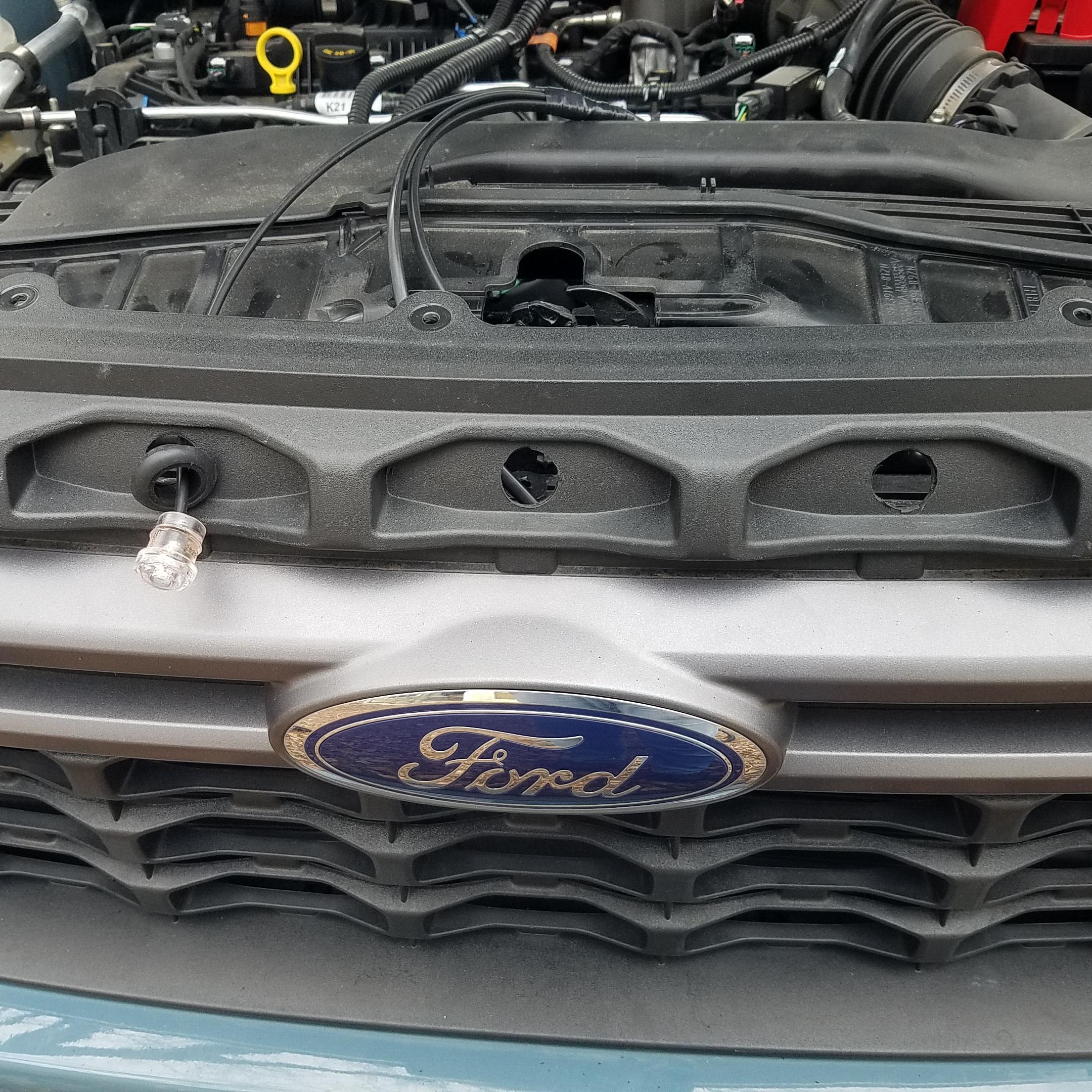 Ford Maverick Raptor Style Amber Grille Lights My Way For $20 (Updated with DIY install instructions) 20230104_130309