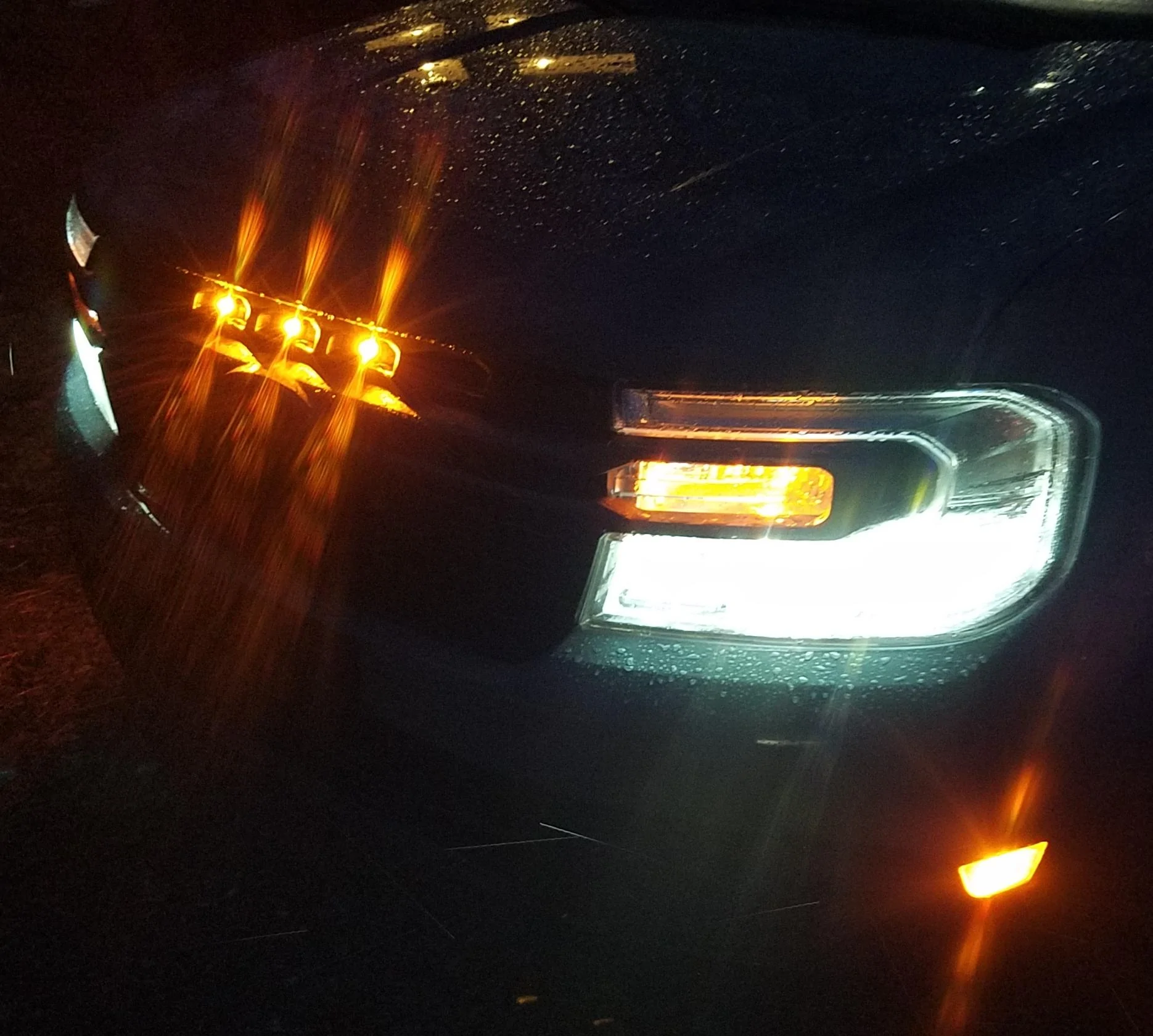 Ford Maverick Raptor Style Amber Grille Lights My Way For $20 (Updated with DIY install instructions) 20230104_172036