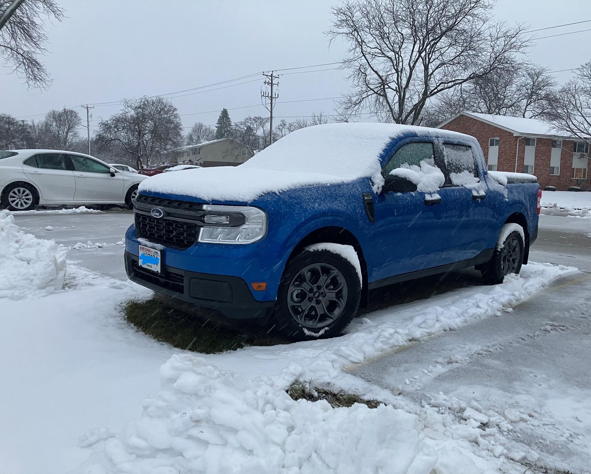 Ford Maverick Stock Hybrid XL in the Snow IMG_1413