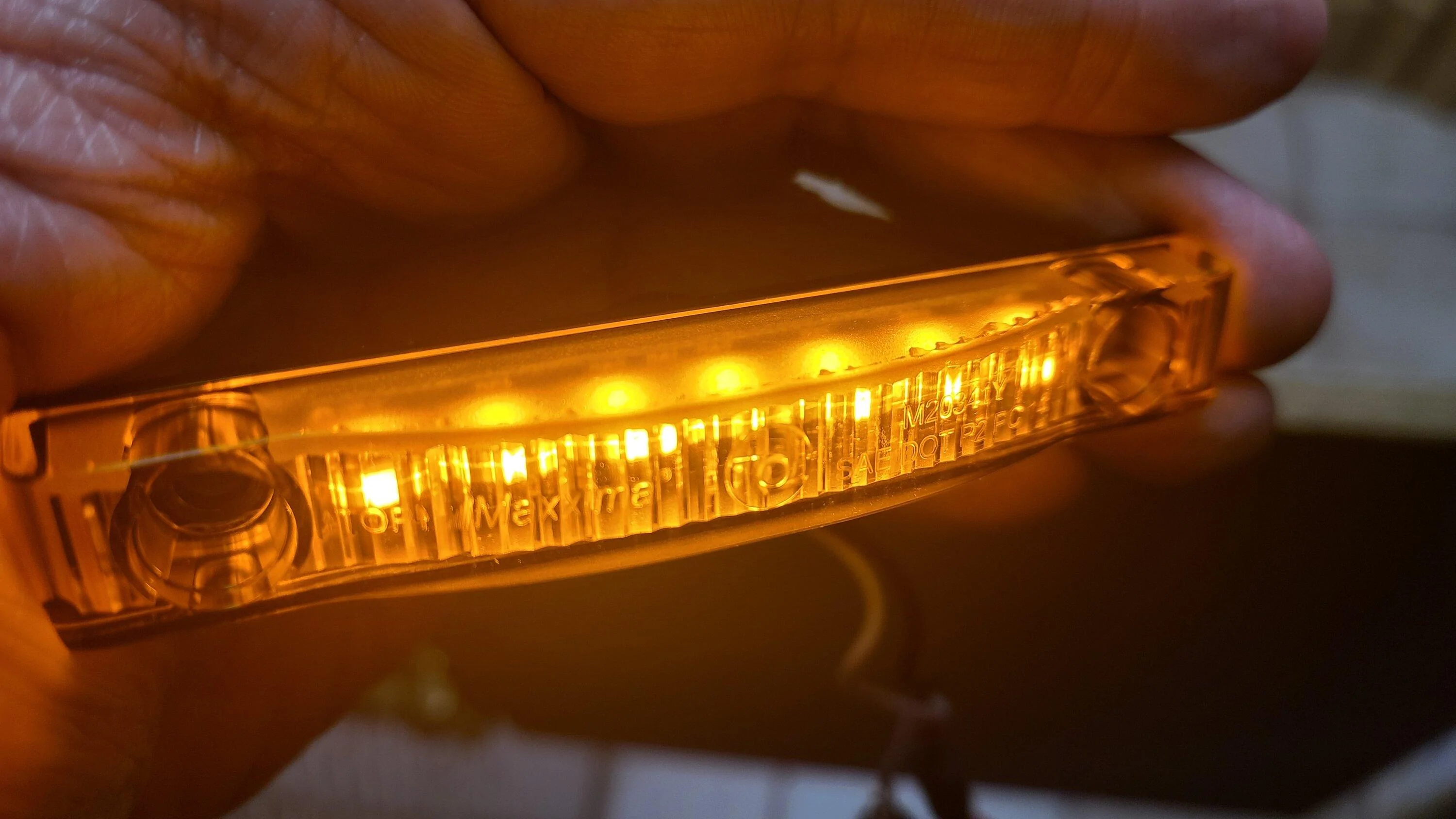 Ford Maverick Raptor Style Amber Grille Lights My Way For $20 (Updated with DIY install instructions) 20230105_183623