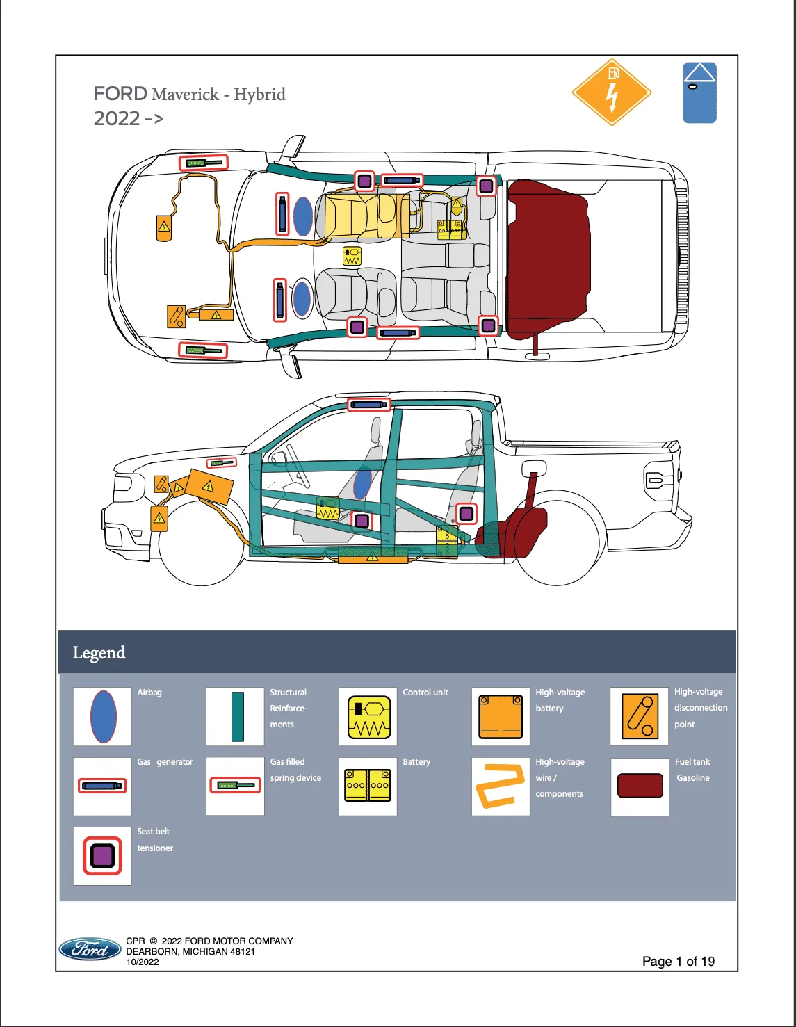 Ford Maverick Hybrid 12v battery relocation? 1672976907888