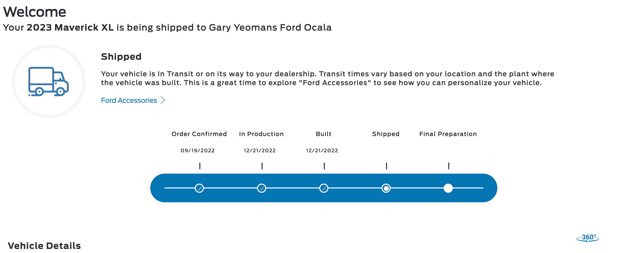 Ford Maverick Any 12/19 WEEK builds actually shipped yet? (Edit: Now in transit) Screen Shot 2023-01-06 at 10.55.04 PM