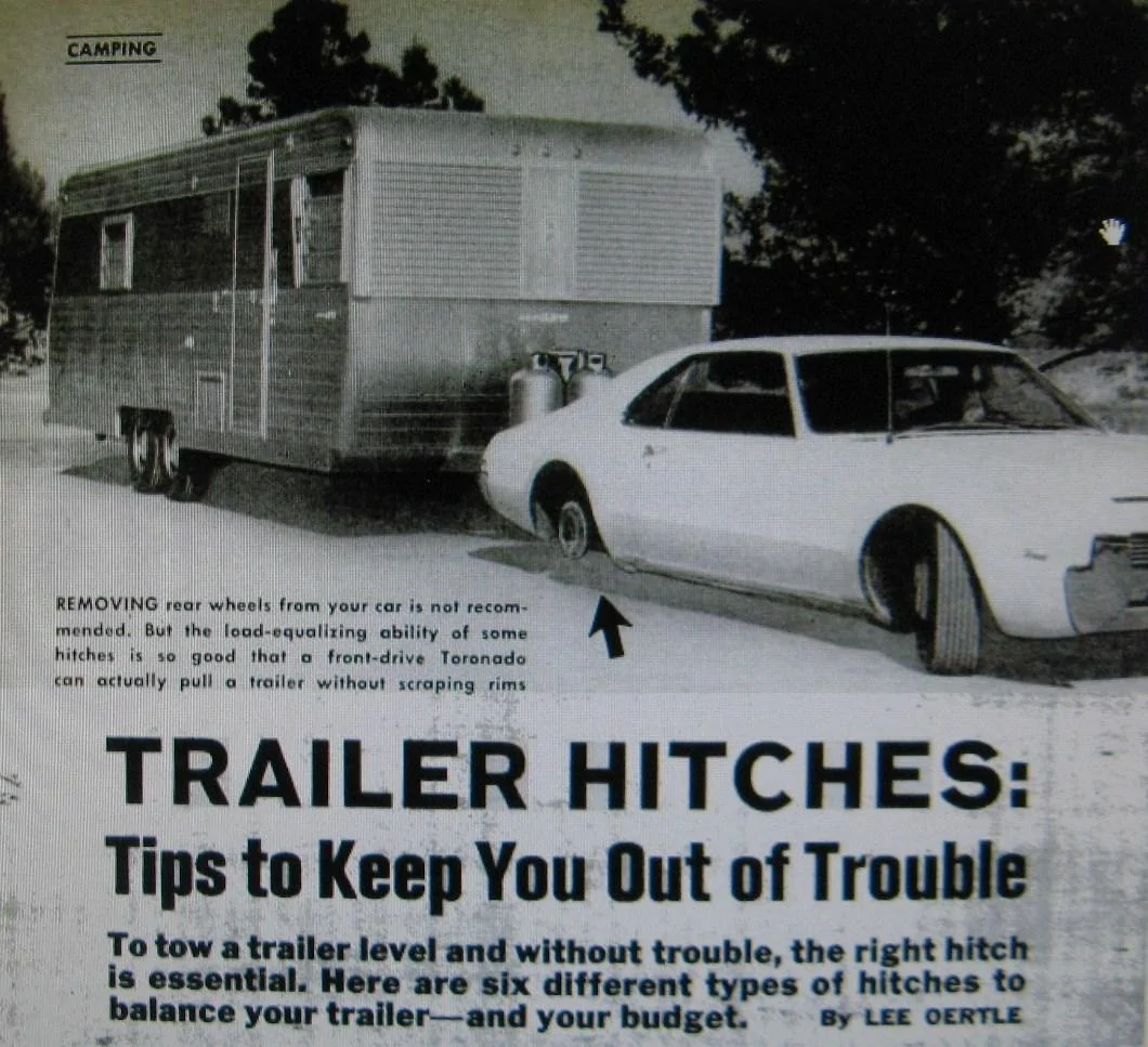 Ford Maverick Weight distribution hitch olds trailer 015