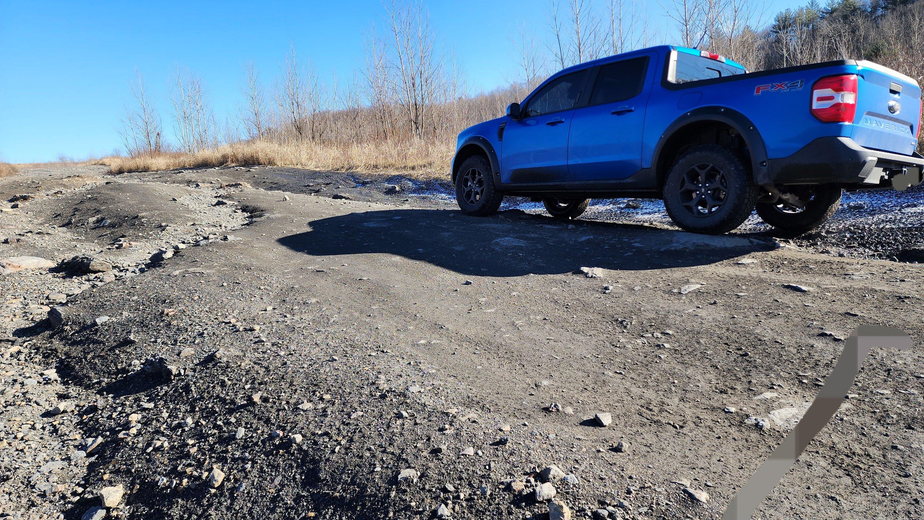 Ford Maverick Snow melted, so just enjoying the mud and rocks 😃 20230109_130539