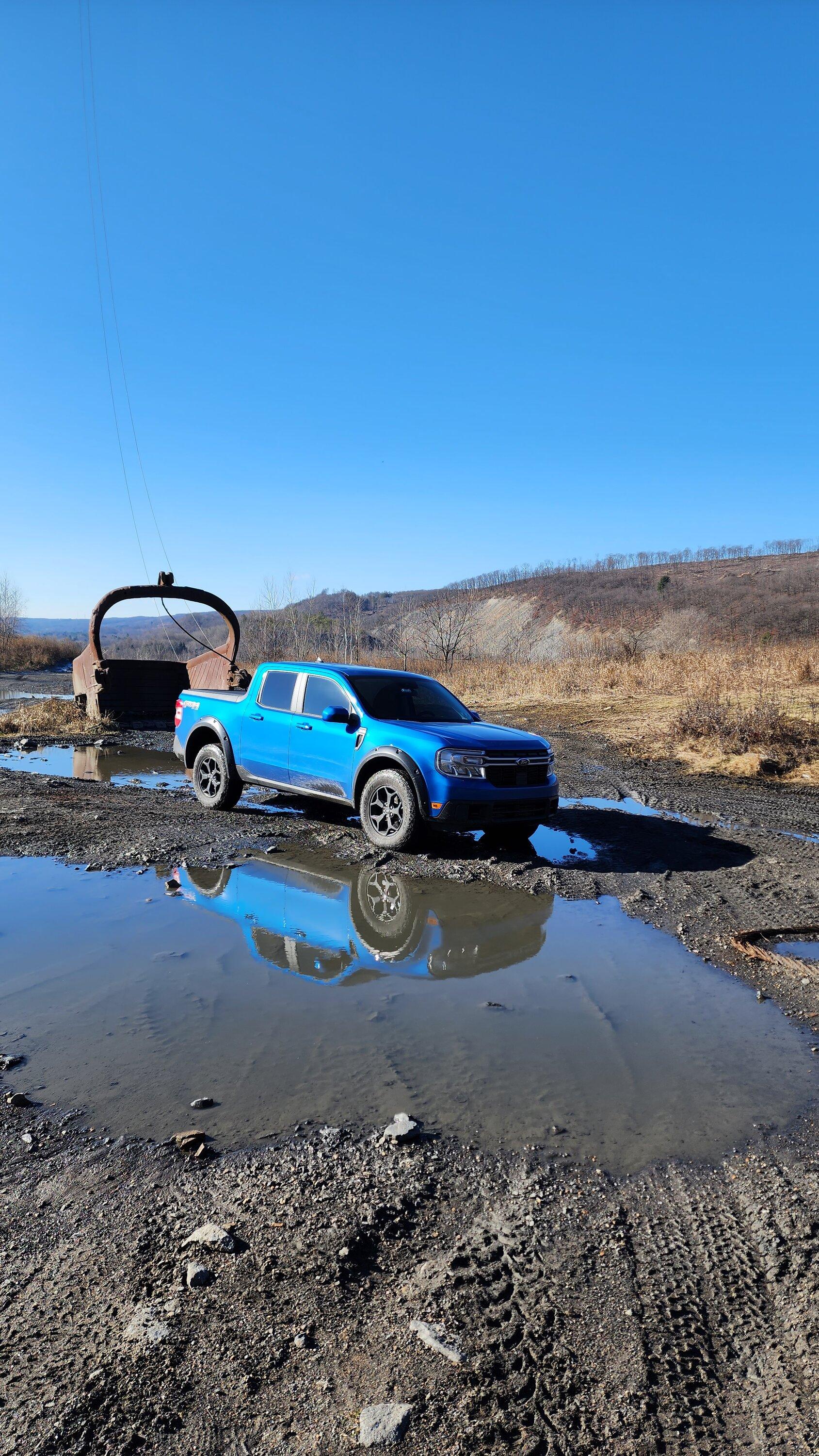 Ford Maverick Snow melted, so just enjoying the mud and rocks 😃 20230109_131103