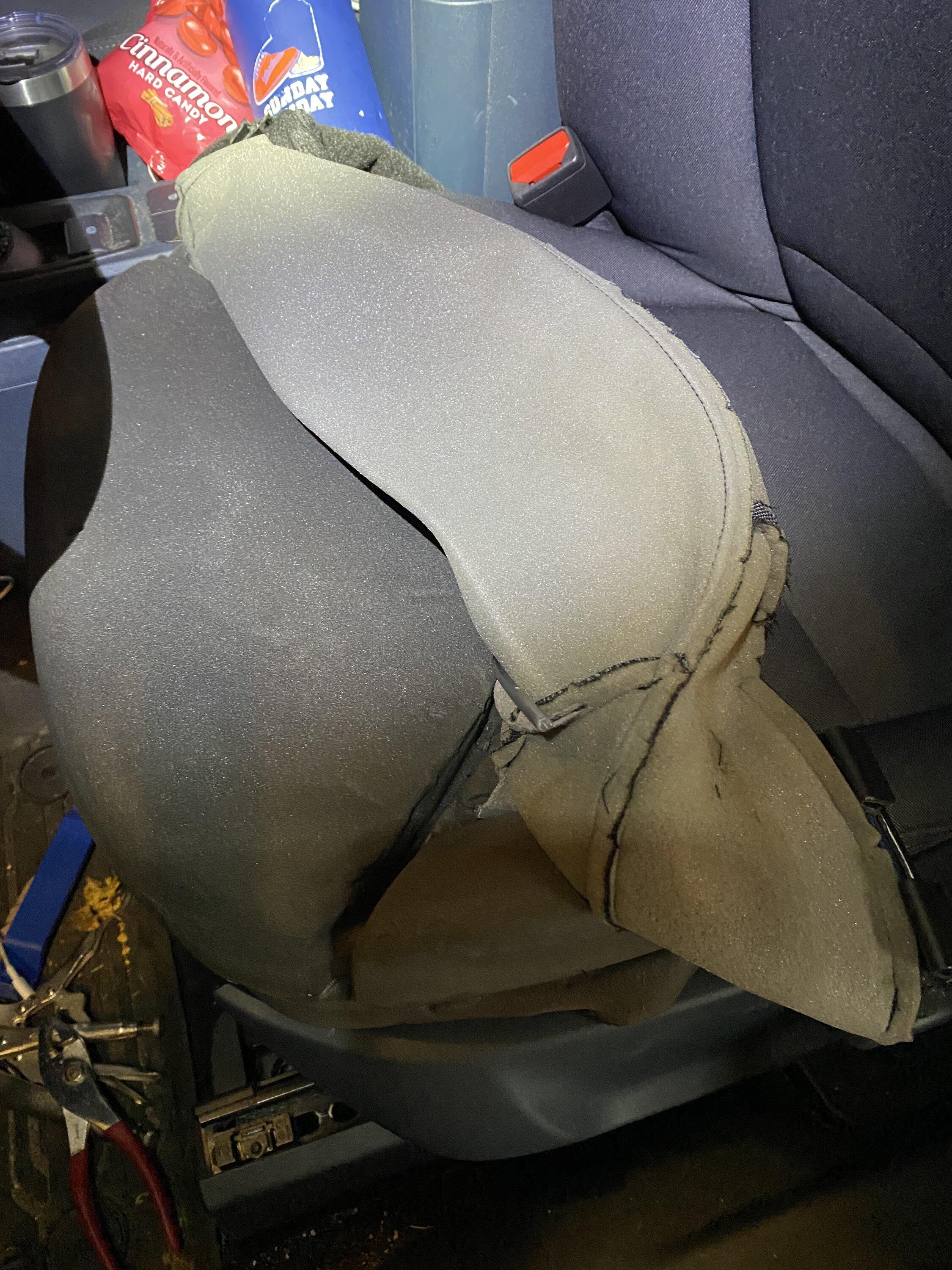 Ford Maverick Heated seat install 88188155-58E6-40E8-A03F-1B602AFA12E3