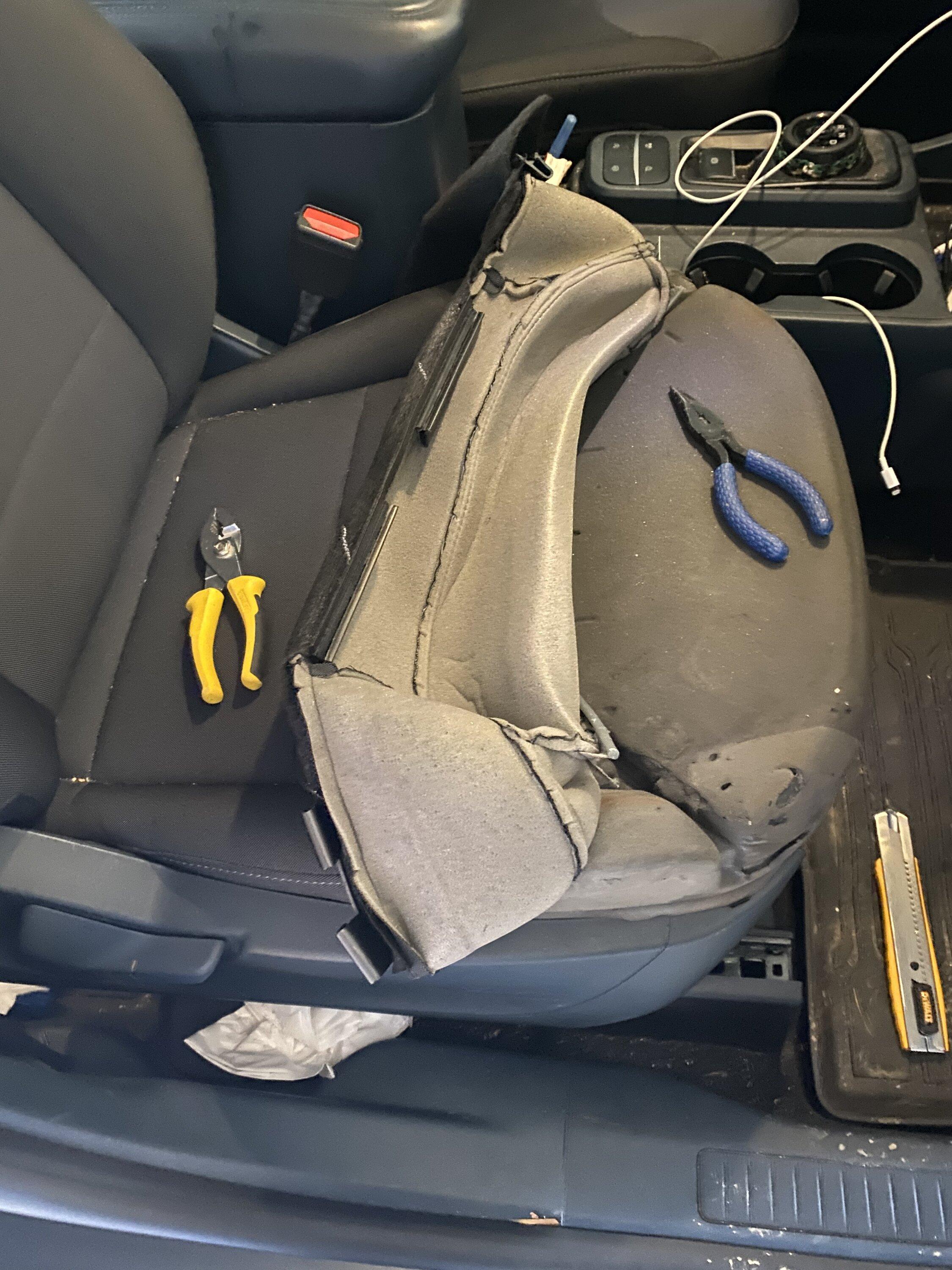 Ford Maverick Heated seat install 429C17BD-878C-48FF-A8F2-C7EDA24D0329