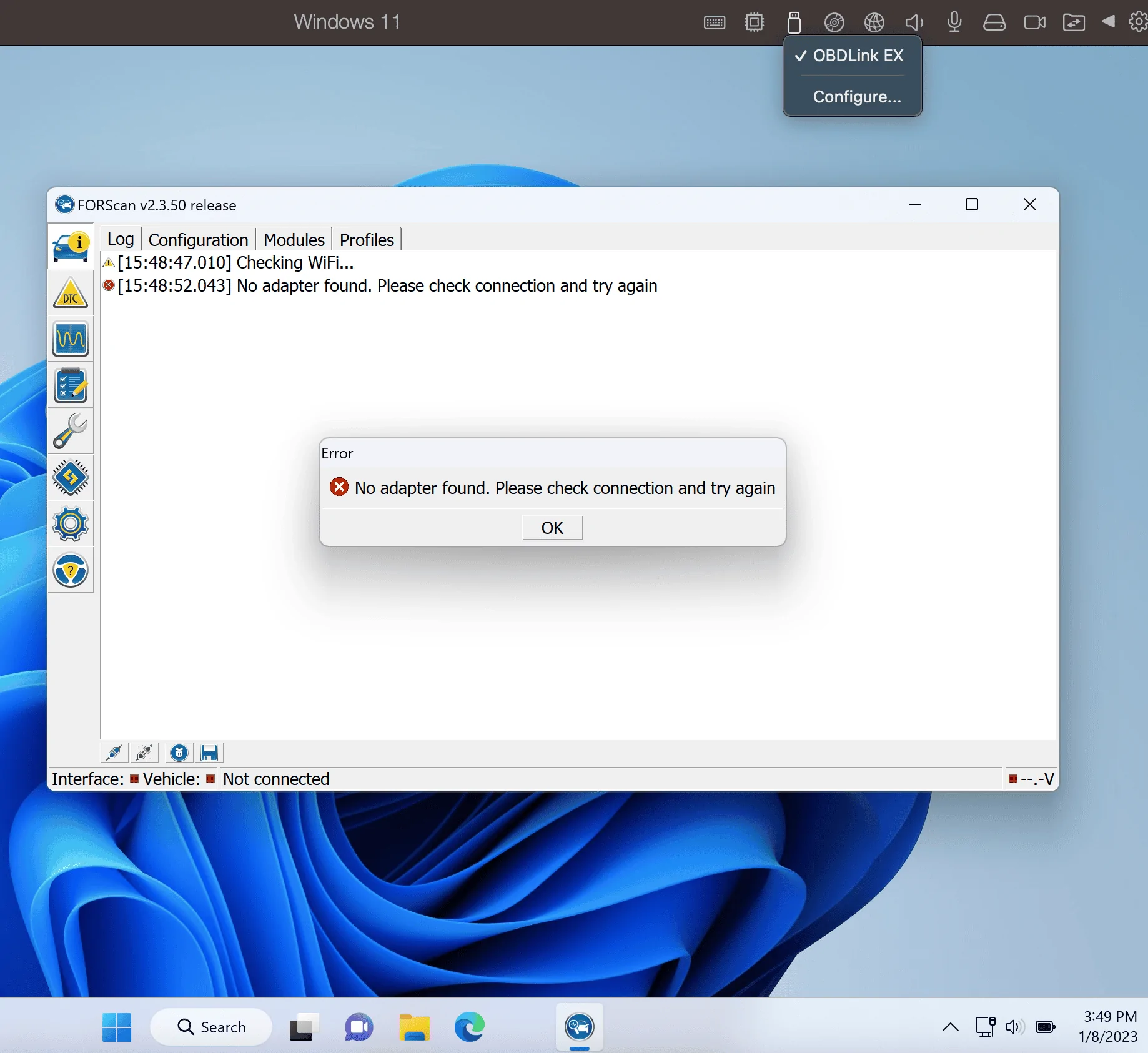 Ford Maverick MacOS FORScan Question - Missing a Driver? Screenshot 2023-01-08 at 3.49.38 PM
