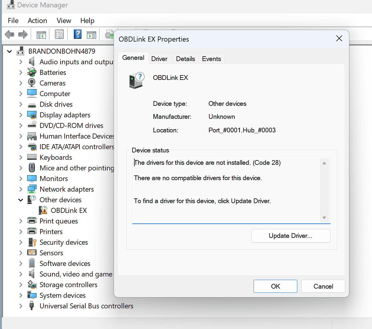 Ford Maverick MacOS FORScan Question - Missing a Driver? Screenshot 2023-01-08 at 3.50.00 PM