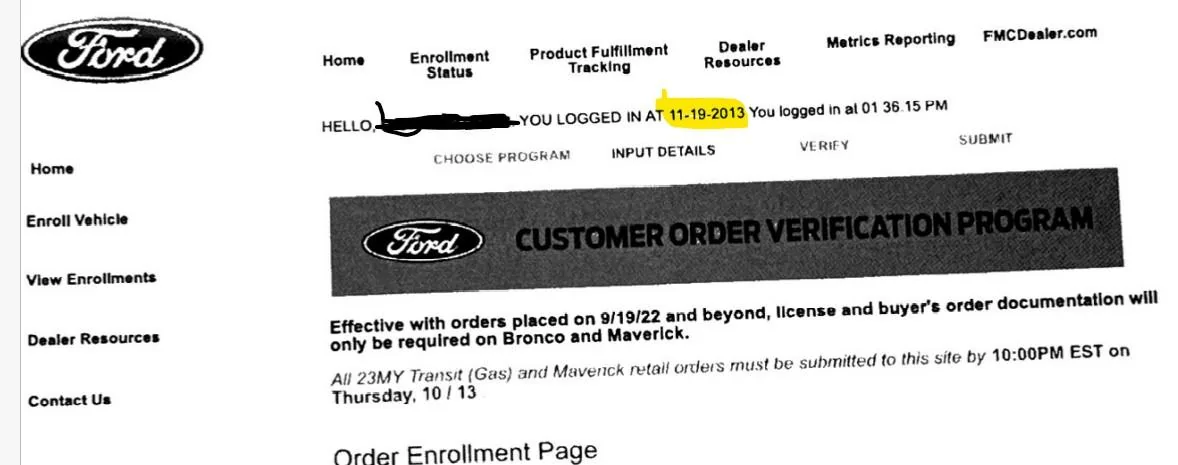 Ford Maverick Cut off date for private offer 6-covp mike entered my 2023 order