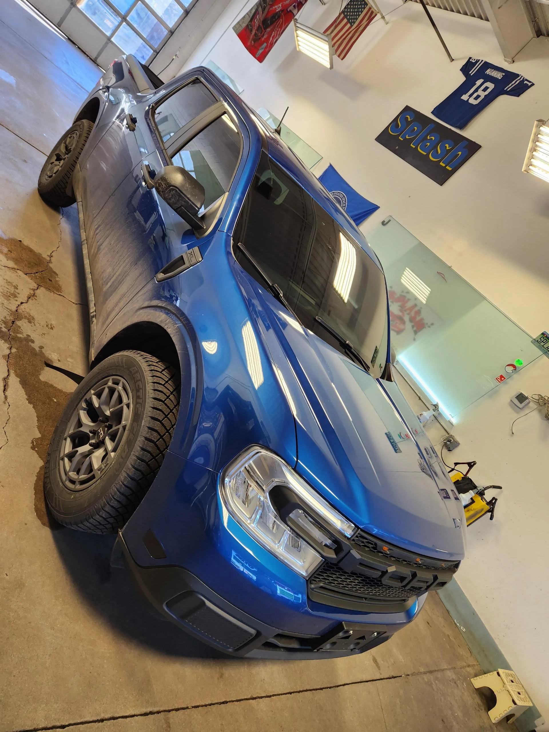 Ford Maverick Ceramic front windshield tint ? Atlas Blue Maverick 30% windshield tint