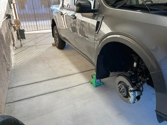 Ford Maverick Raptor style grill & lights installed on Maverick XLT IMG_4760