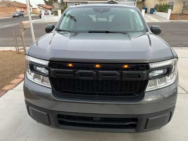 Ford Maverick Raptor style grill & lights installed on Maverick XLT IMG_4771