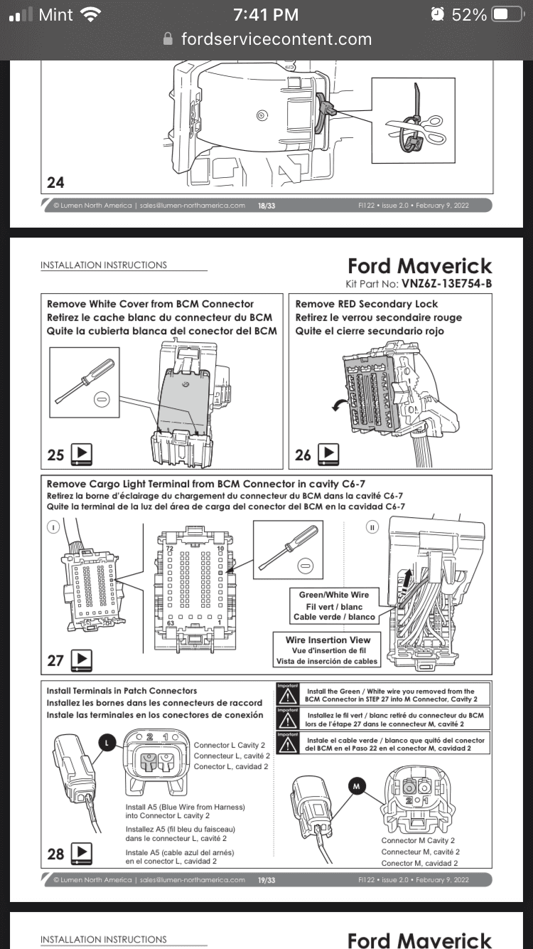 Ford Maverick Rear brake light / bed light - where to tap into its wiring 2F4F7E81-3DBB-4346-B770-BF917A54998E