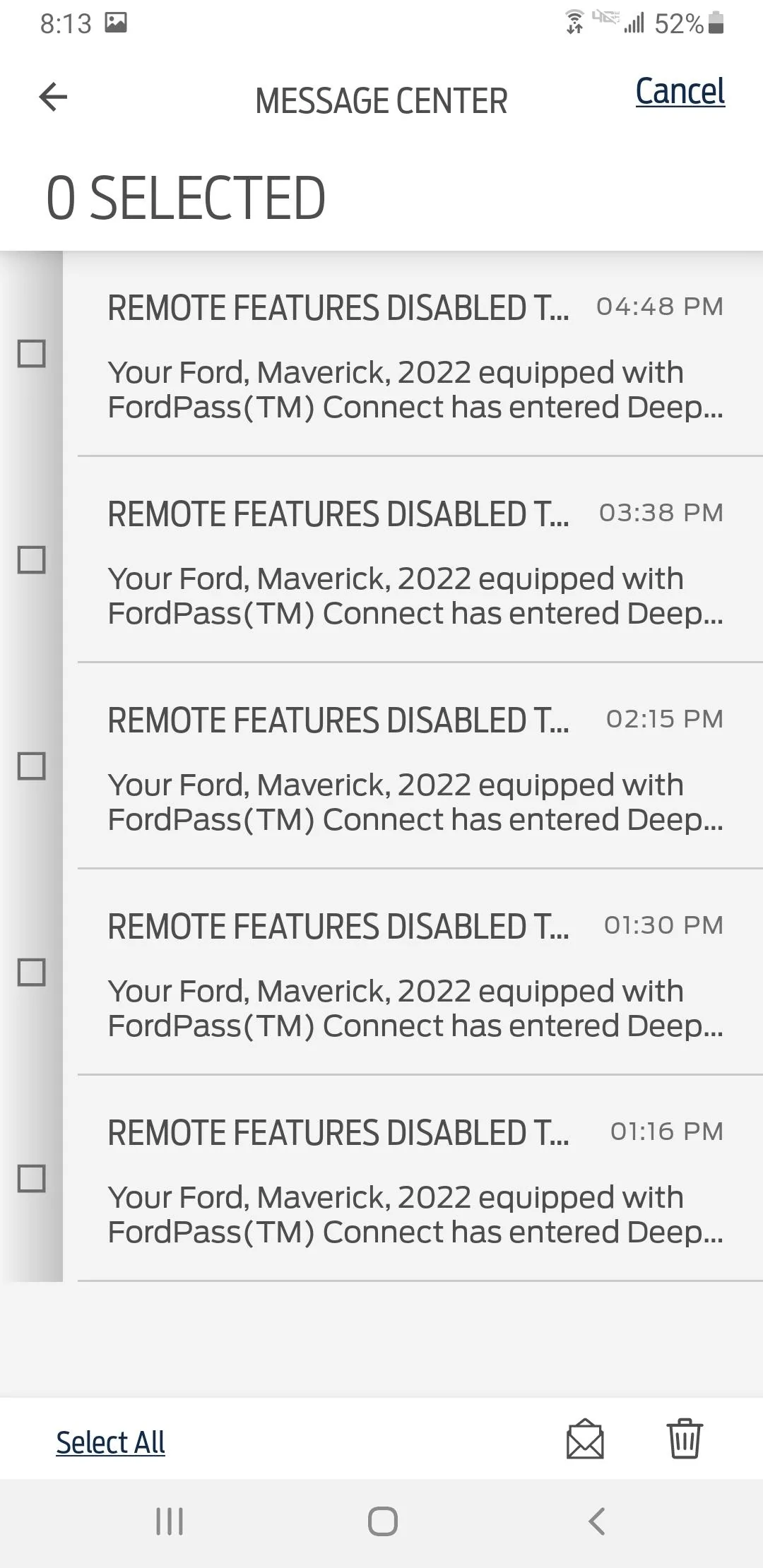 Ford Maverick Remote features disabled on ford pass to preserve battery Screenshot_20230105-201322_FordPass