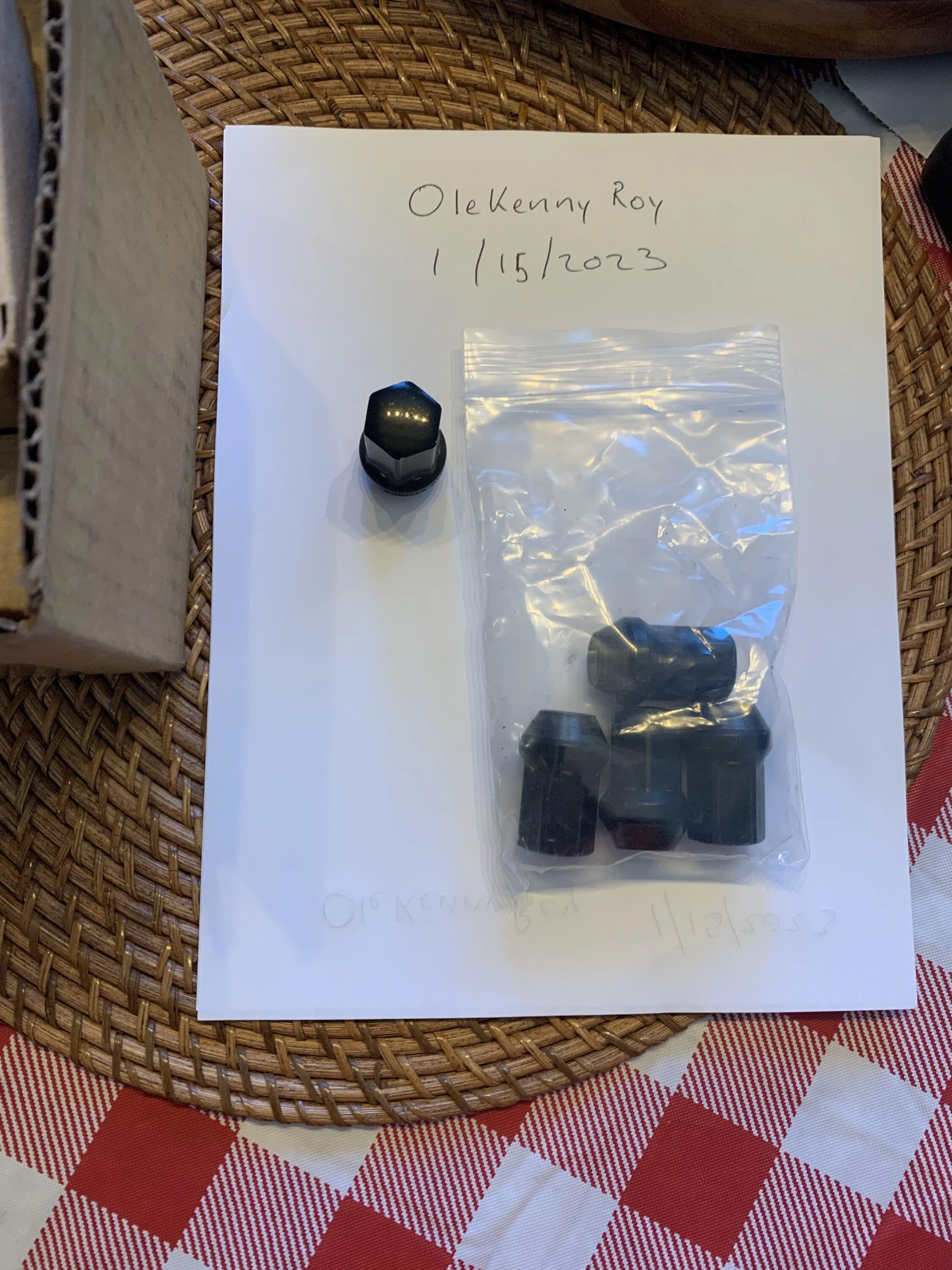 Ford Maverick FOR SALE:  Black Gorilla lug nuts BA4F50D2-D45D-4A20-8D50-5CAF4EAB35C3