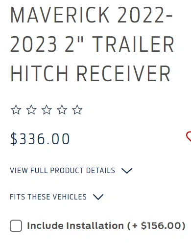 Ford Maverick Why can’t Ford wire the hitch and install later? 1673826766866