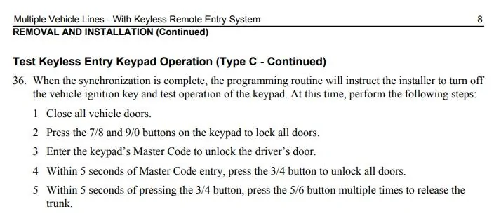 Ford Maverick Using Keypad to Lock Doors? Ford wireless keypad