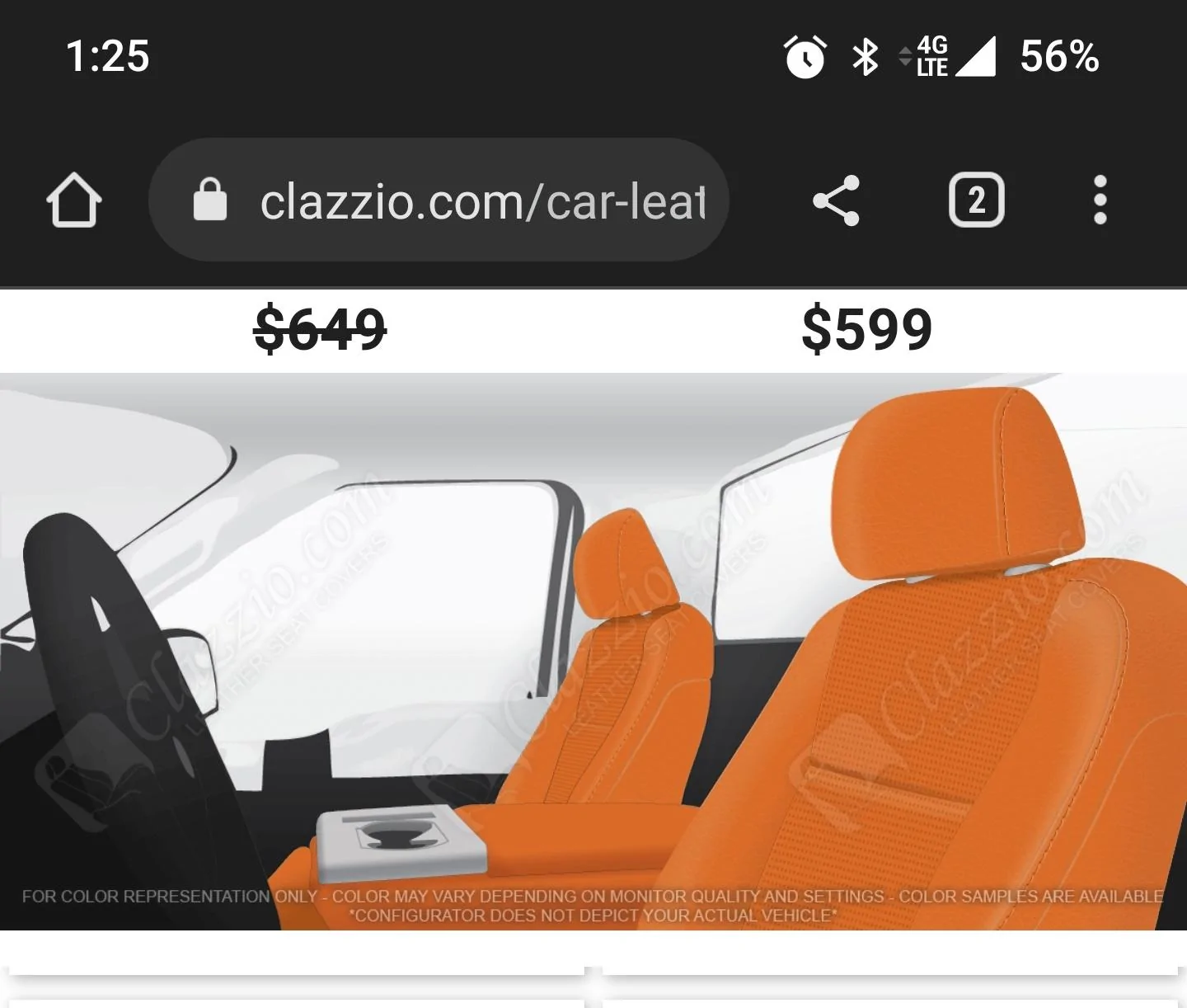 Ford Maverick Katzkins installed on XLT Lux seats Screenshot_20230118-132526__01