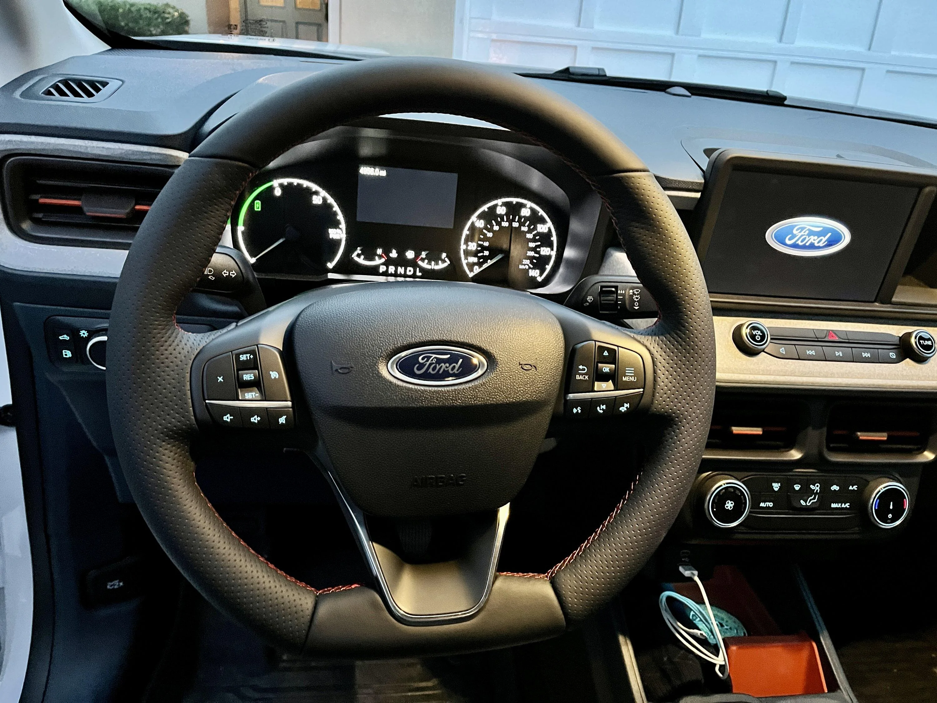 Ford Maverick Fiesta ST Steering Wheel Gives Maverick Interior a Sportier Touch 9E6C8868-6CB2-47E7-B835-11B7C259FB90