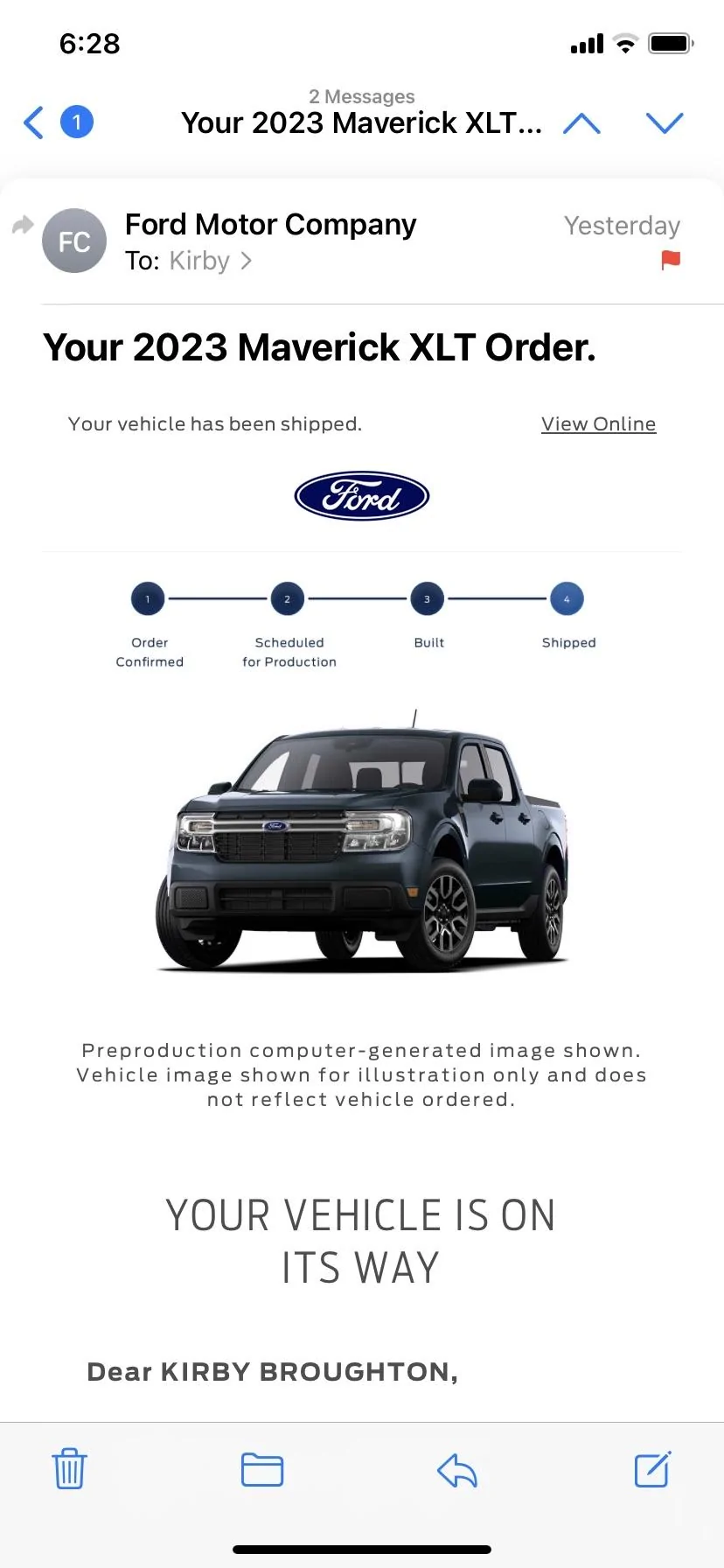 Ford Maverick How many 2021 Ecoboost orders could be left to build? 774E7545-7E44-4614-868C-9BF9D866A071