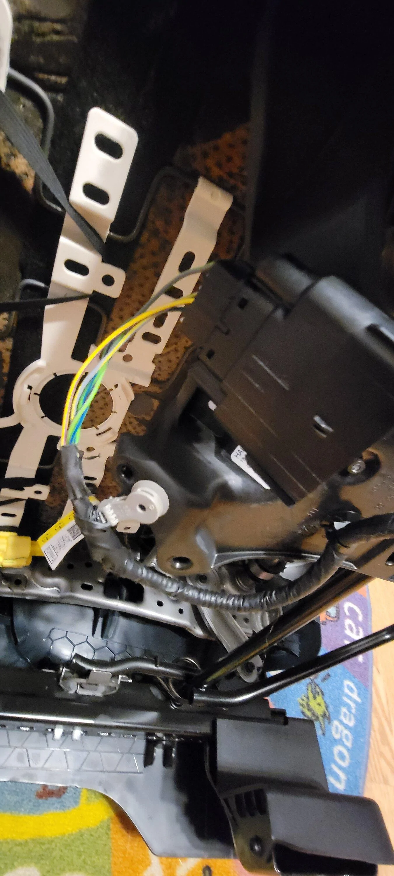 Ford Maverick Swap power seat into manual truck 20221220_133119