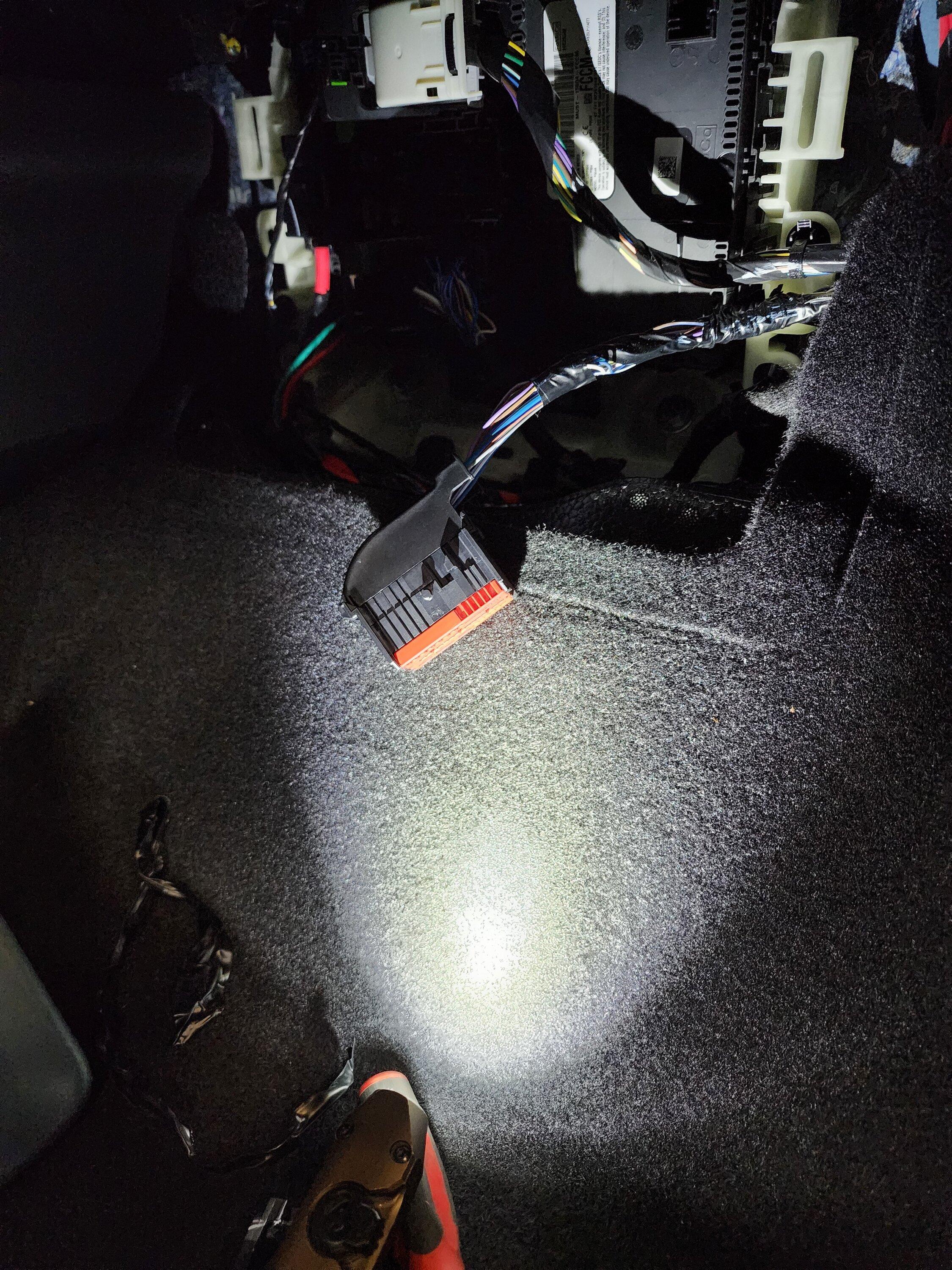 Ford Maverick F-150 Fog Lamp Switch and Wire Harness Installed in Maverick - DIY 20230102_094003