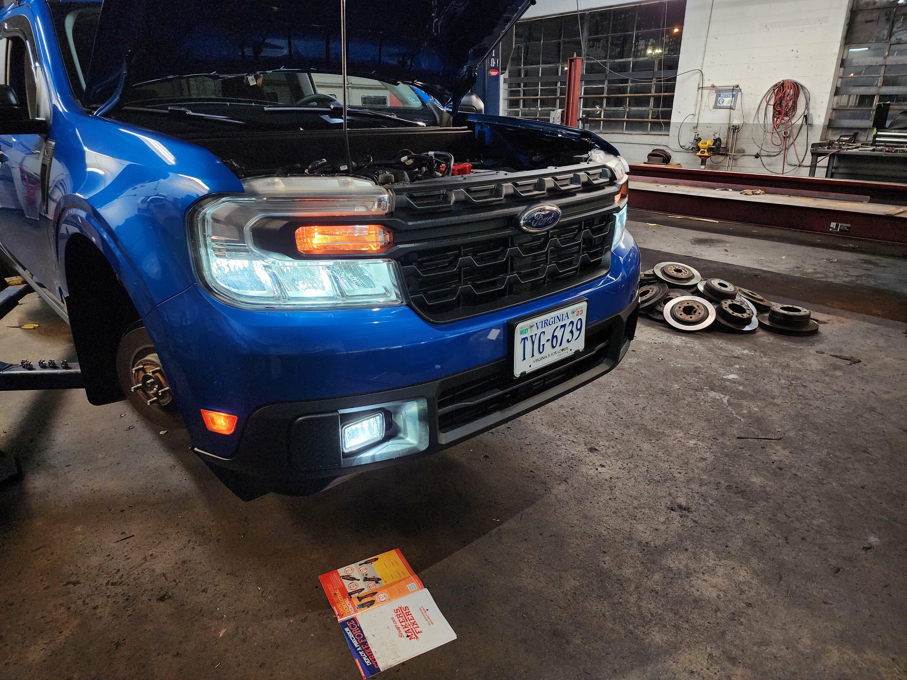 Ford Maverick F-150 Fog Lamp Switch and Wire Harness Installed in Maverick - DIY 20230120_182228