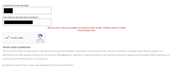 Ford Maverick Invalid VIN? Ford Tracking of Jan 12th production email received wheresmyvin