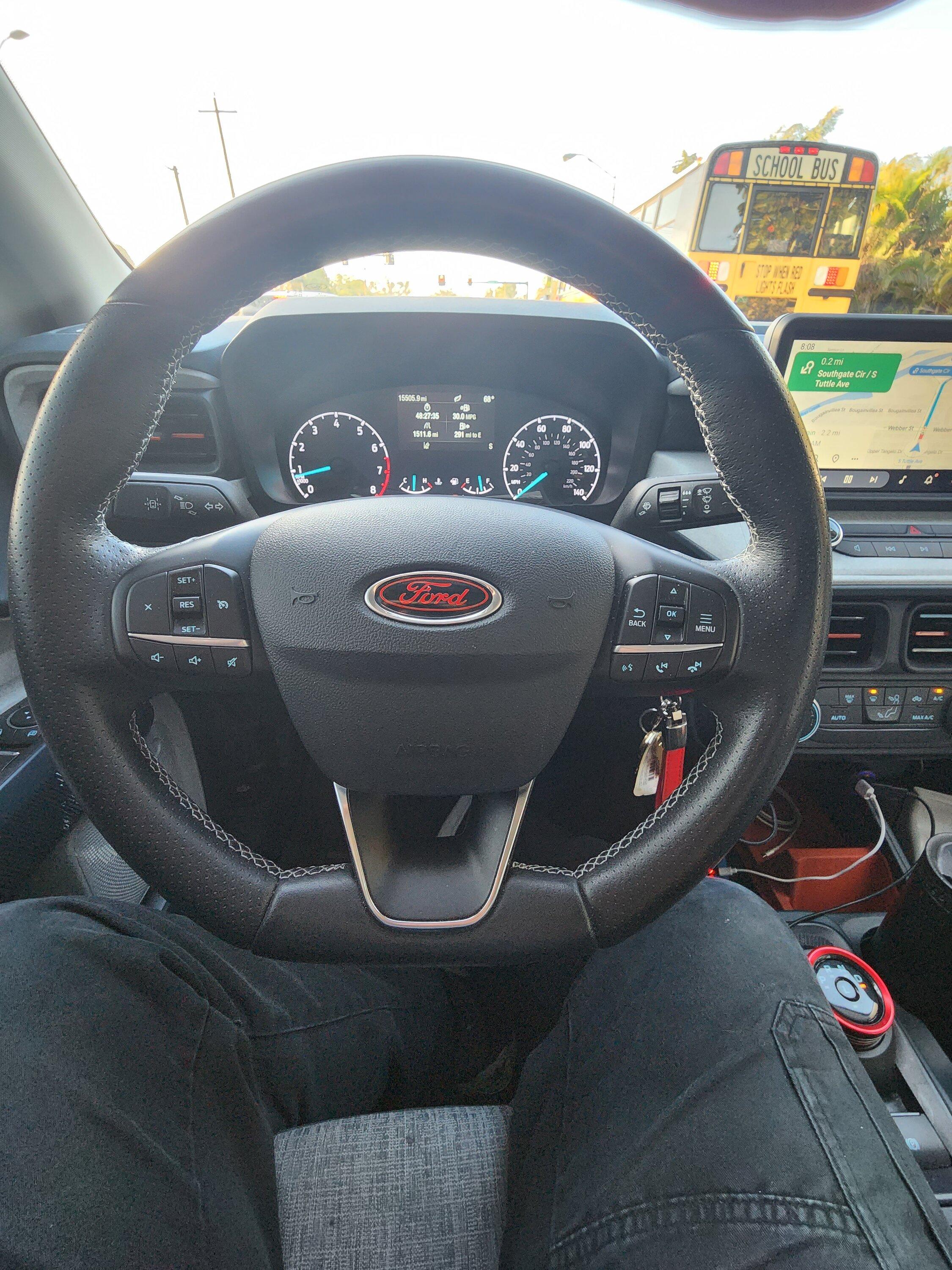 Ford Maverick Fiesta ST Steering Wheel Gives Maverick Interior a Sportier Touch 16746520795994495117357435564768